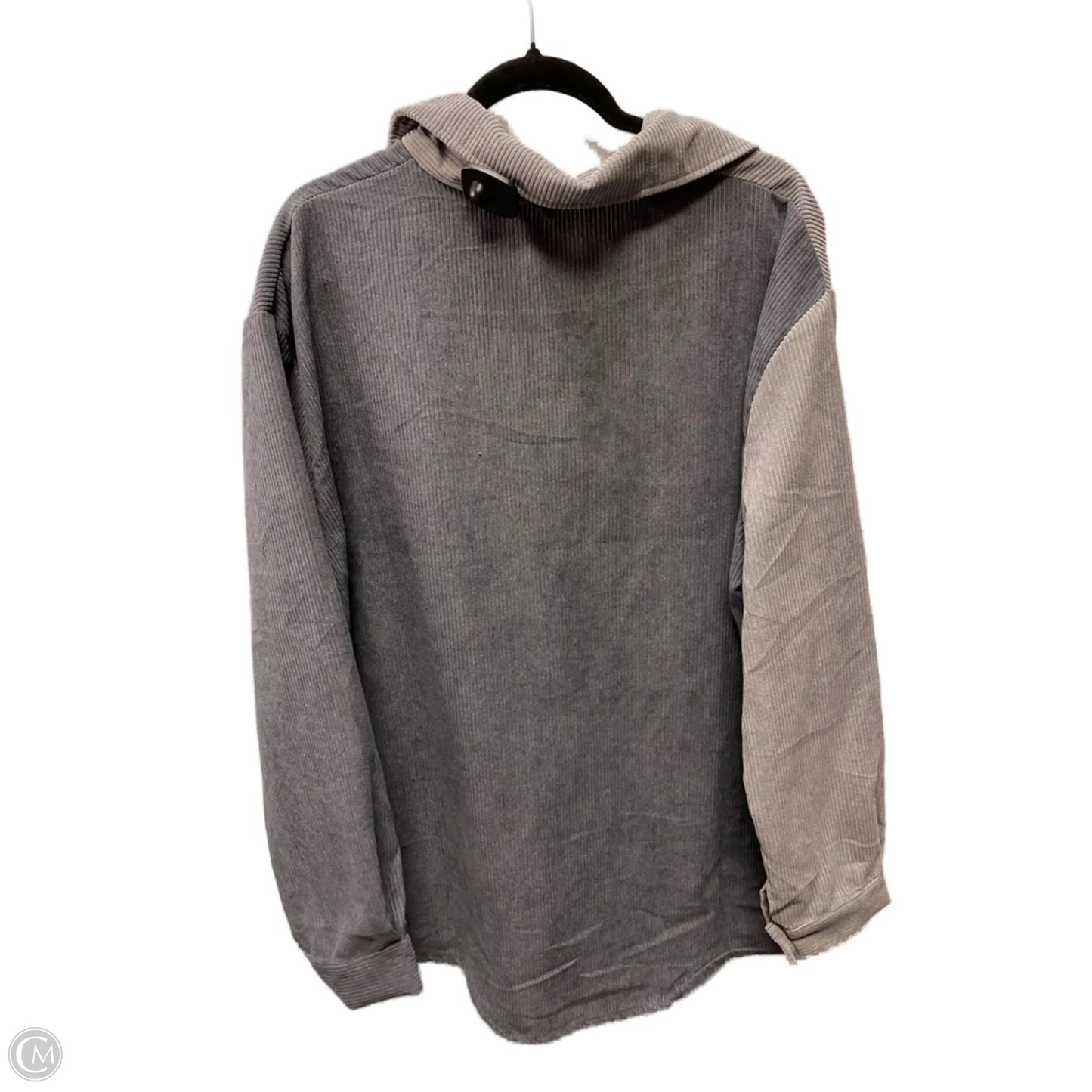 Top Long Sleeve By Clothes Mentor In Grey, Size: 3x