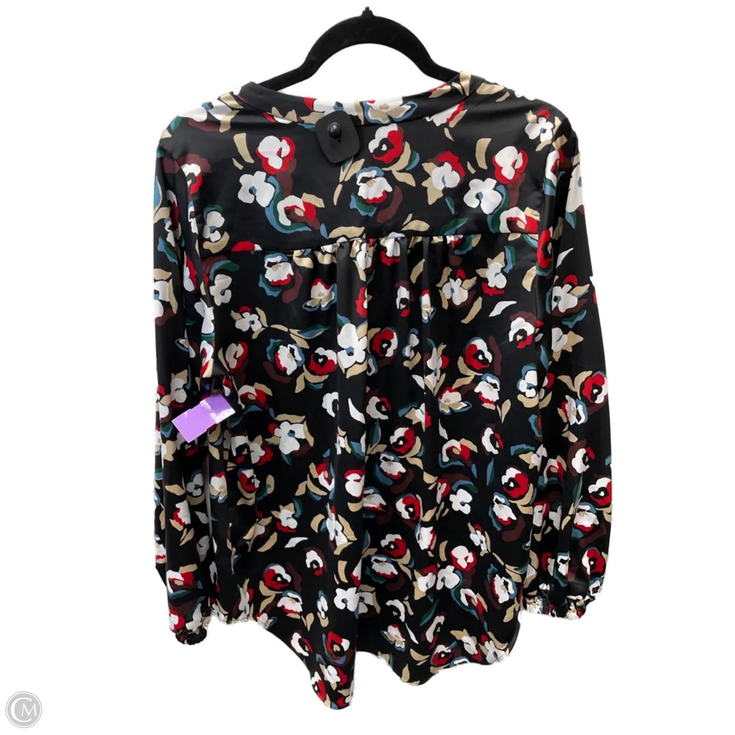 Tunic Long Sleeve By Alfani In Floral Print, Size: 1x