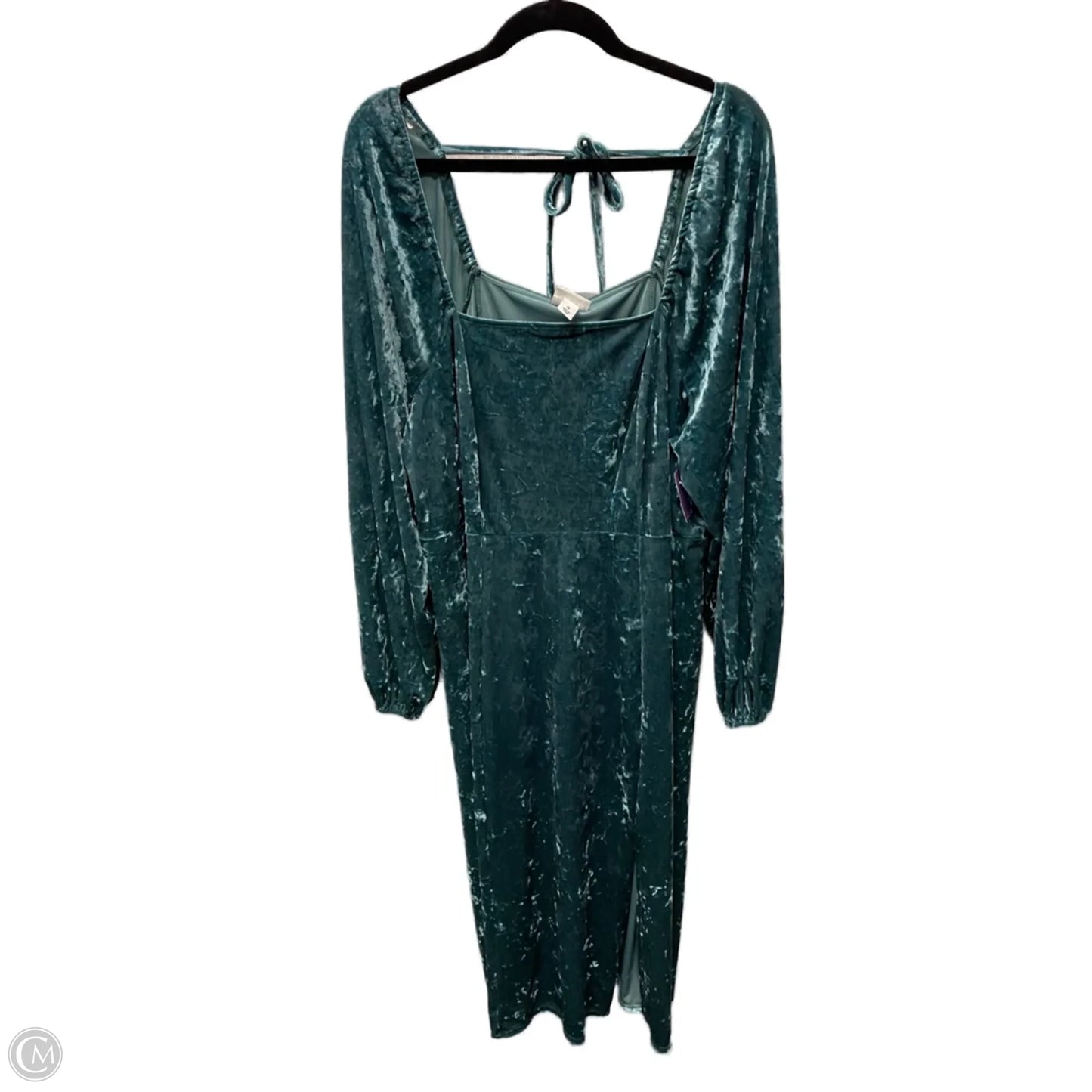 Dress Casual Short By Ava & Viv In Green, Size: 1x