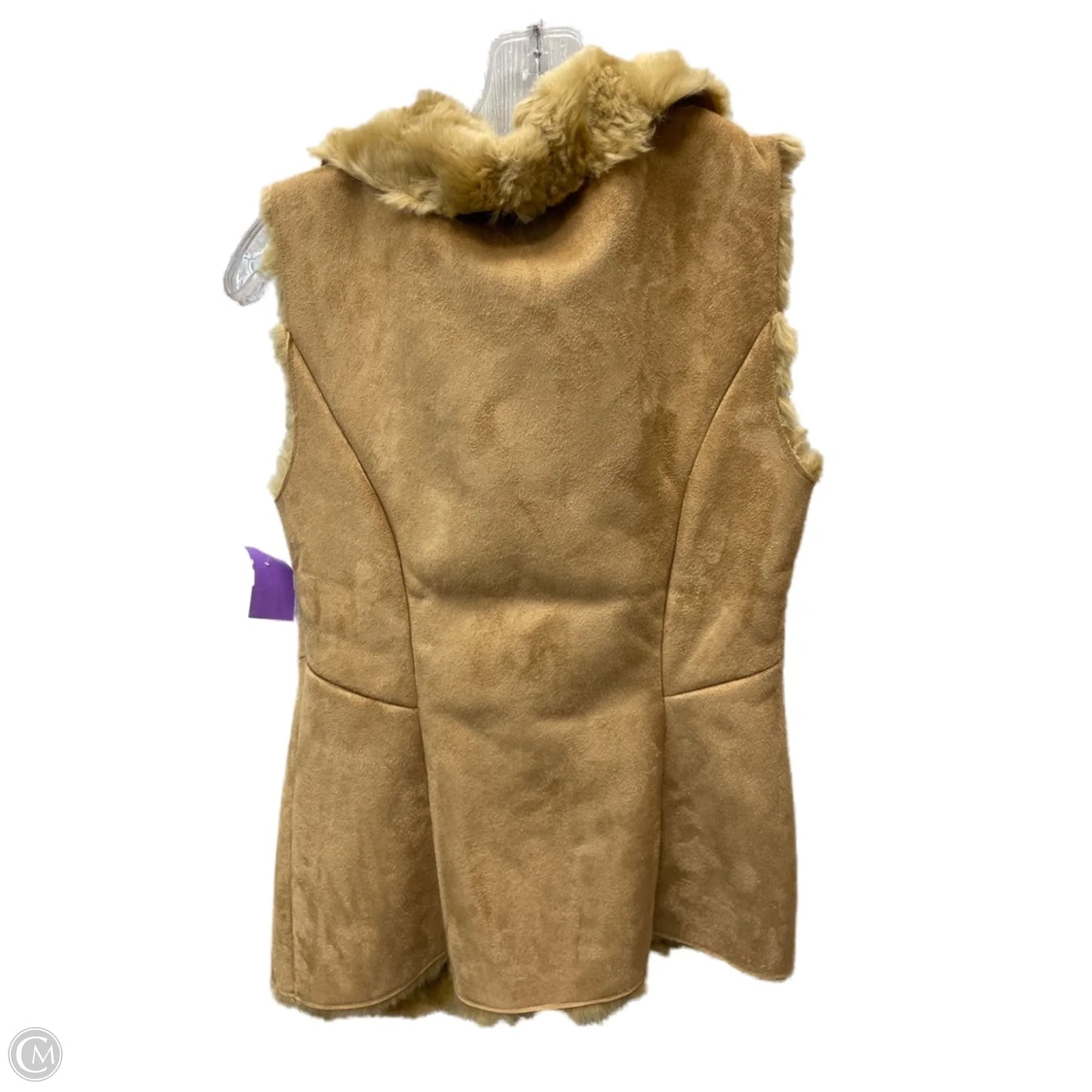 Vest Faux Fur & Sherpa By White House Black Market In Brown, Size: Xs