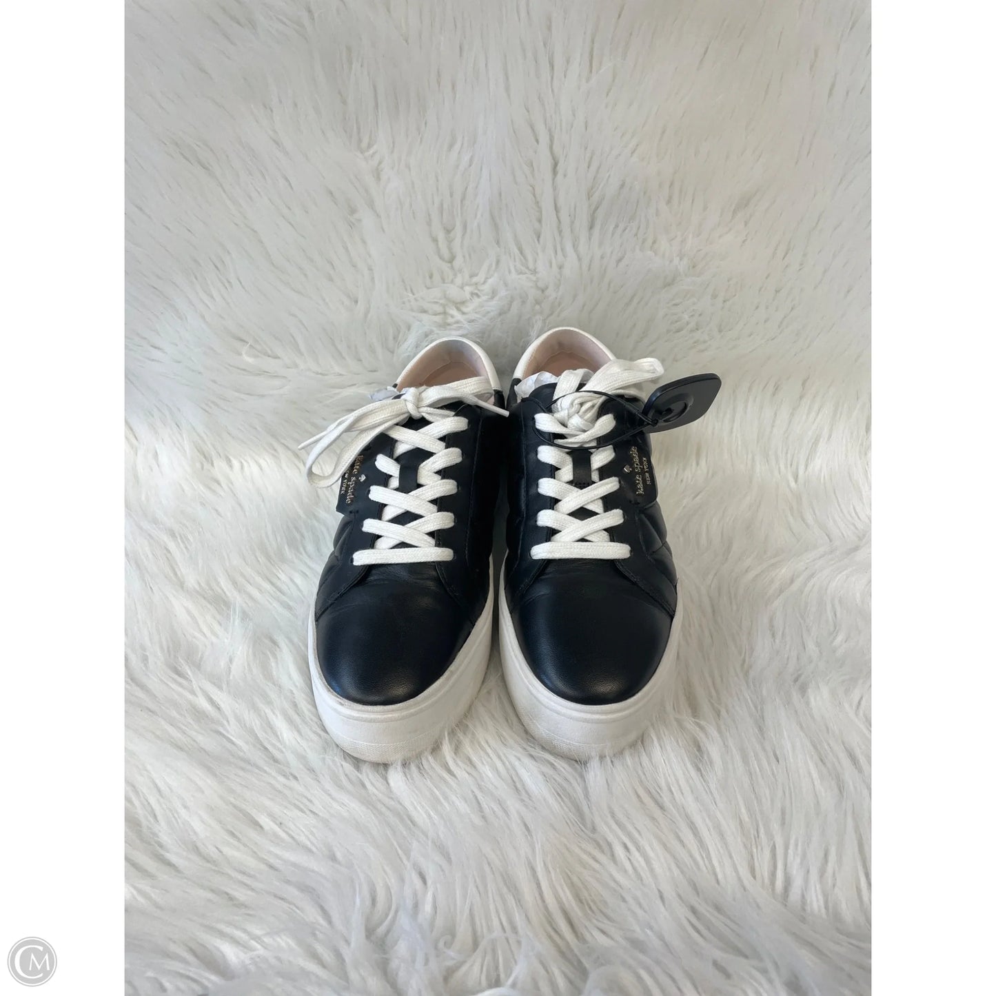 Shoes Designer By Kate Spade In Black & White, Size: 9.5
