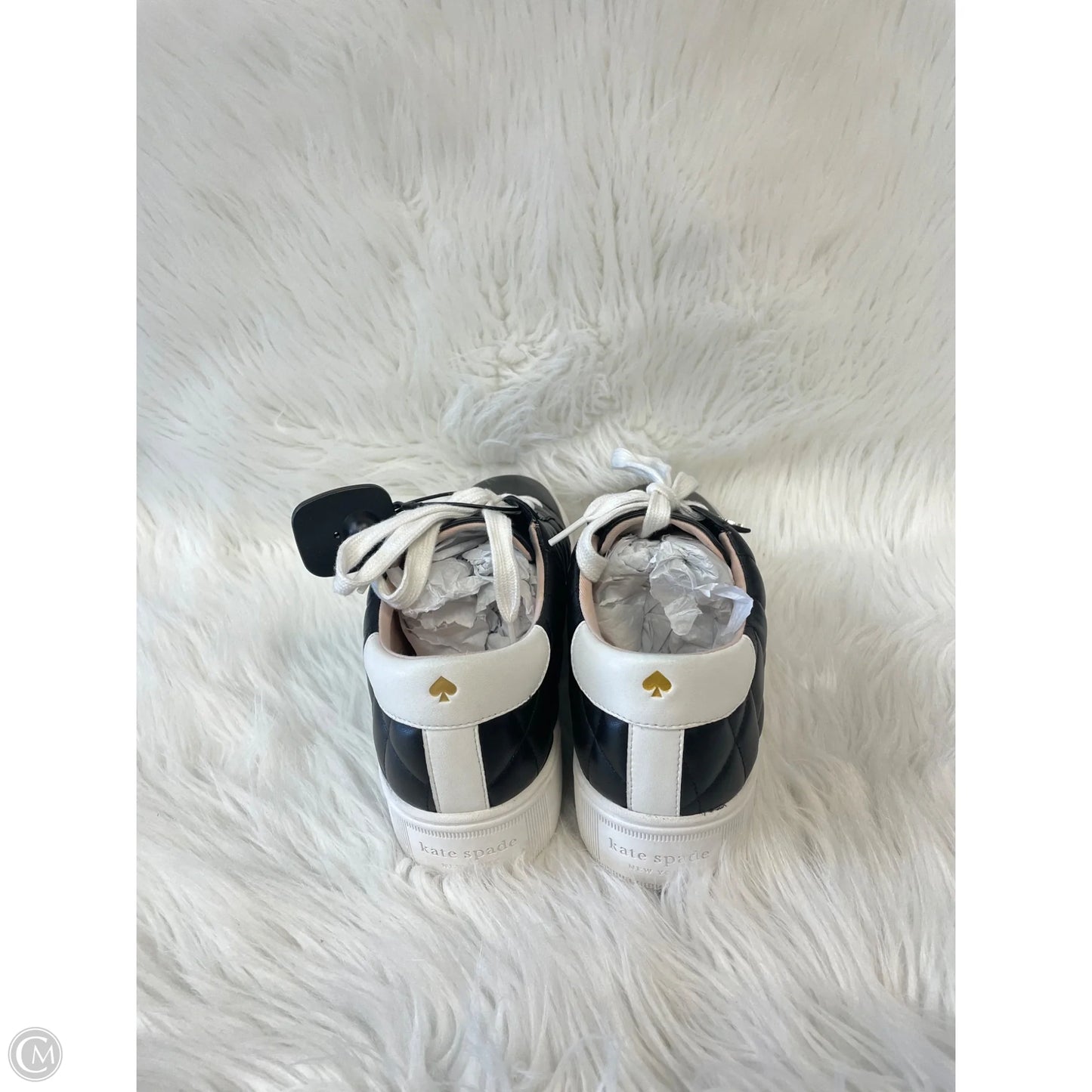 Shoes Designer By Kate Spade In Black & White, Size: 9.5