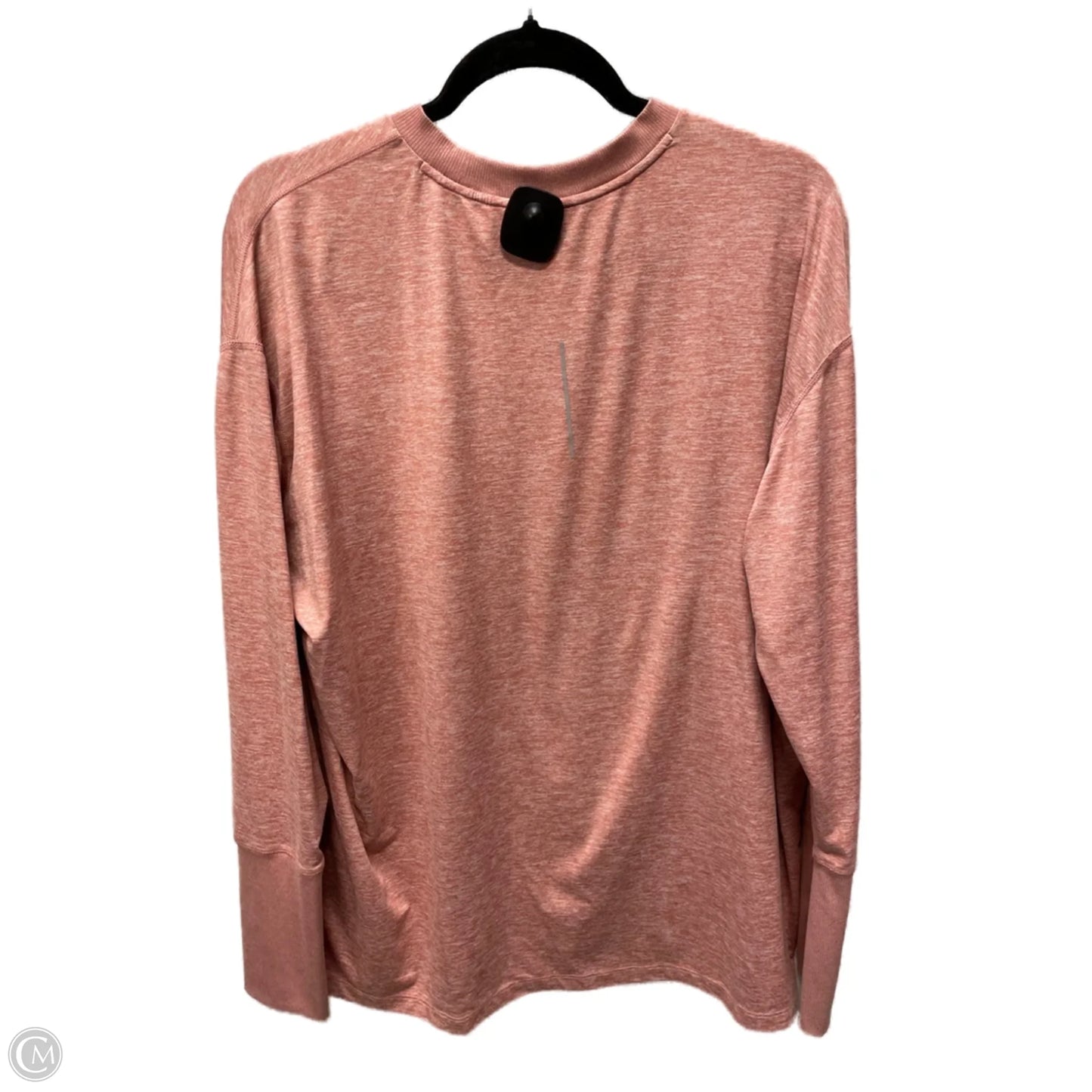 Athletic Top Long Sleeve Collar By Nike In Red, Size: 1x