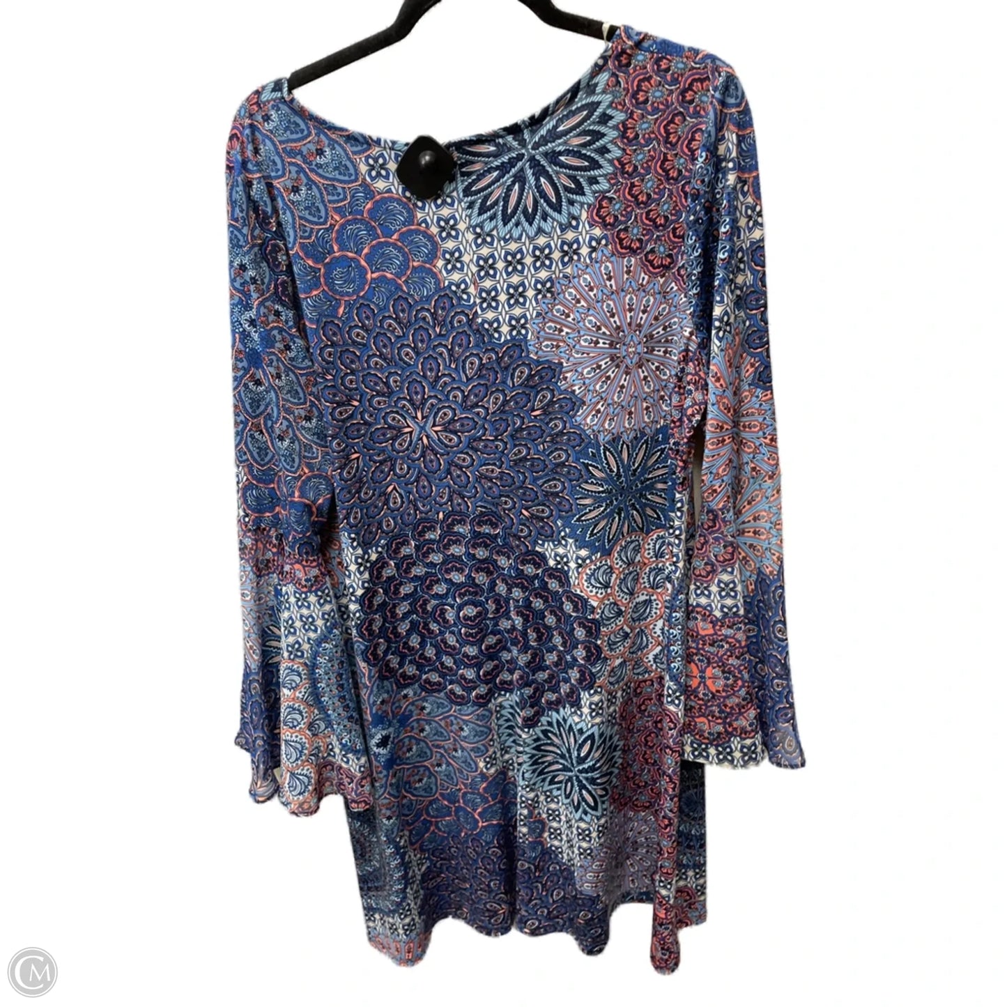 Dress Casual Short By Msk In Black & Blue, Size: 2x