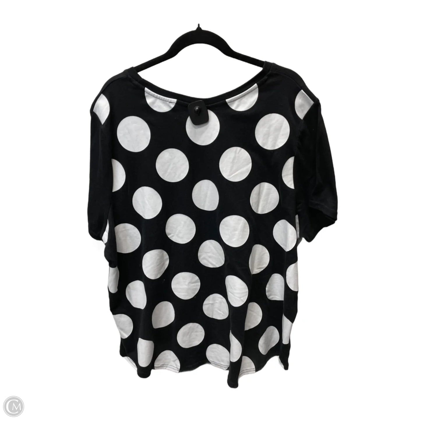 Top Short Sleeve By Disney Store In Polkadot Pattern, Size: 2x