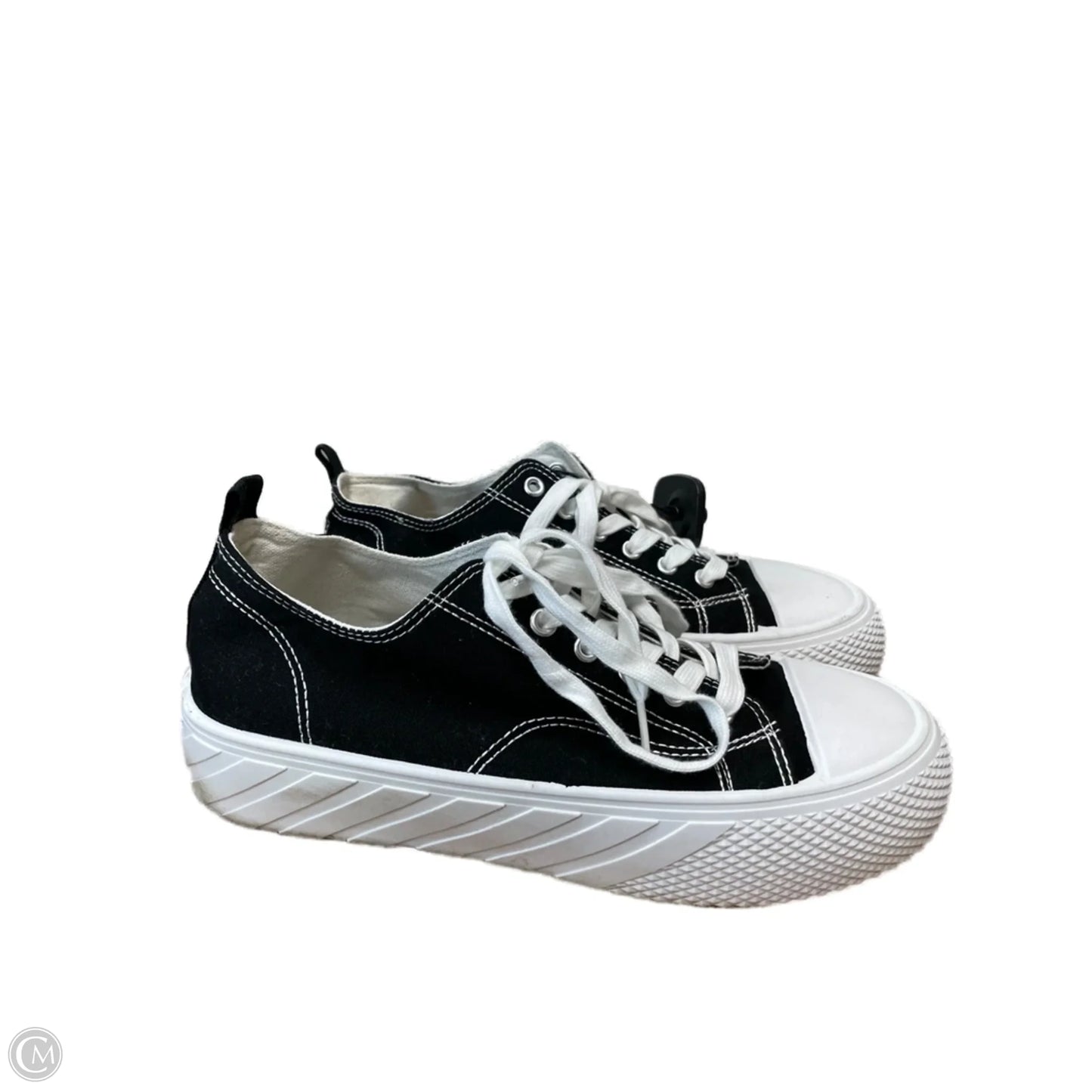 Shoes Sneakers By Taxi In Black & White, Size: 11