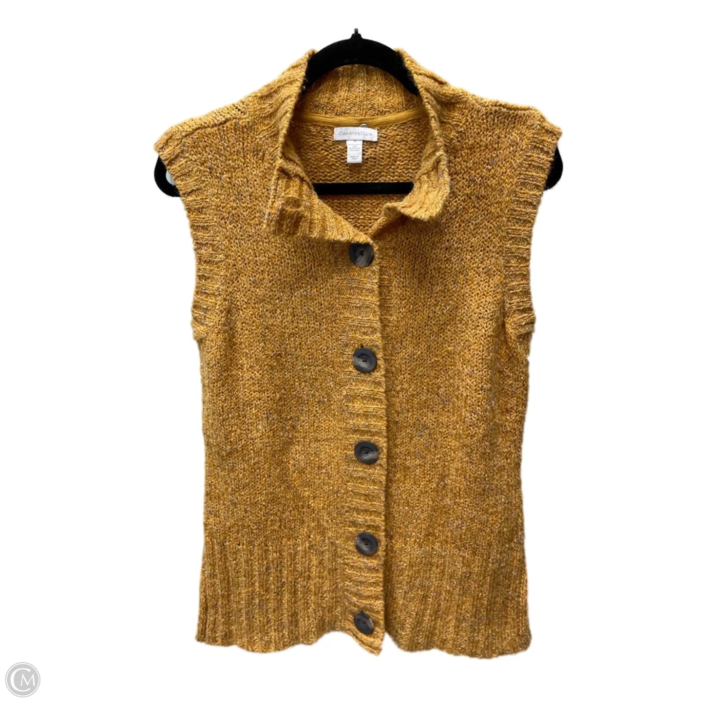Sweater By Charter Club In Orange, Size: M