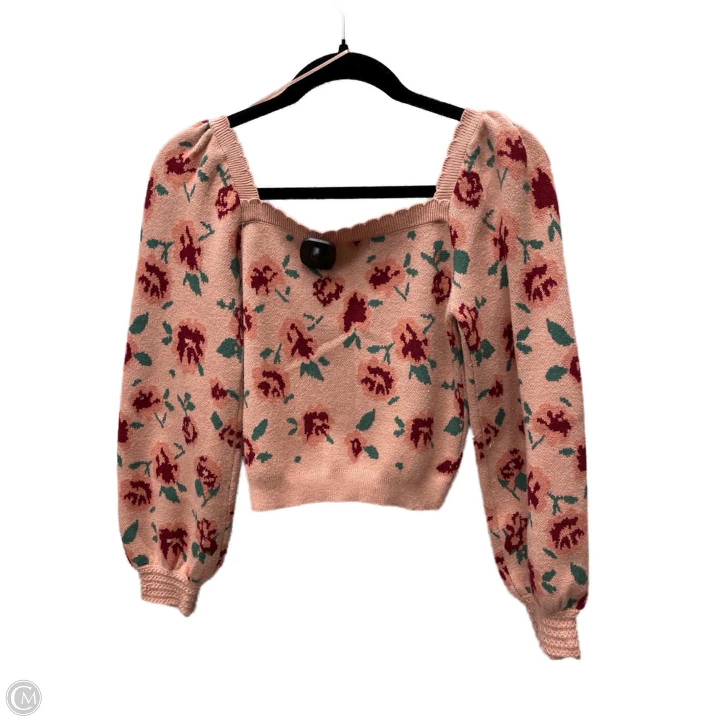 Sweater By Clothes Mentor In Floral Print, Size: S