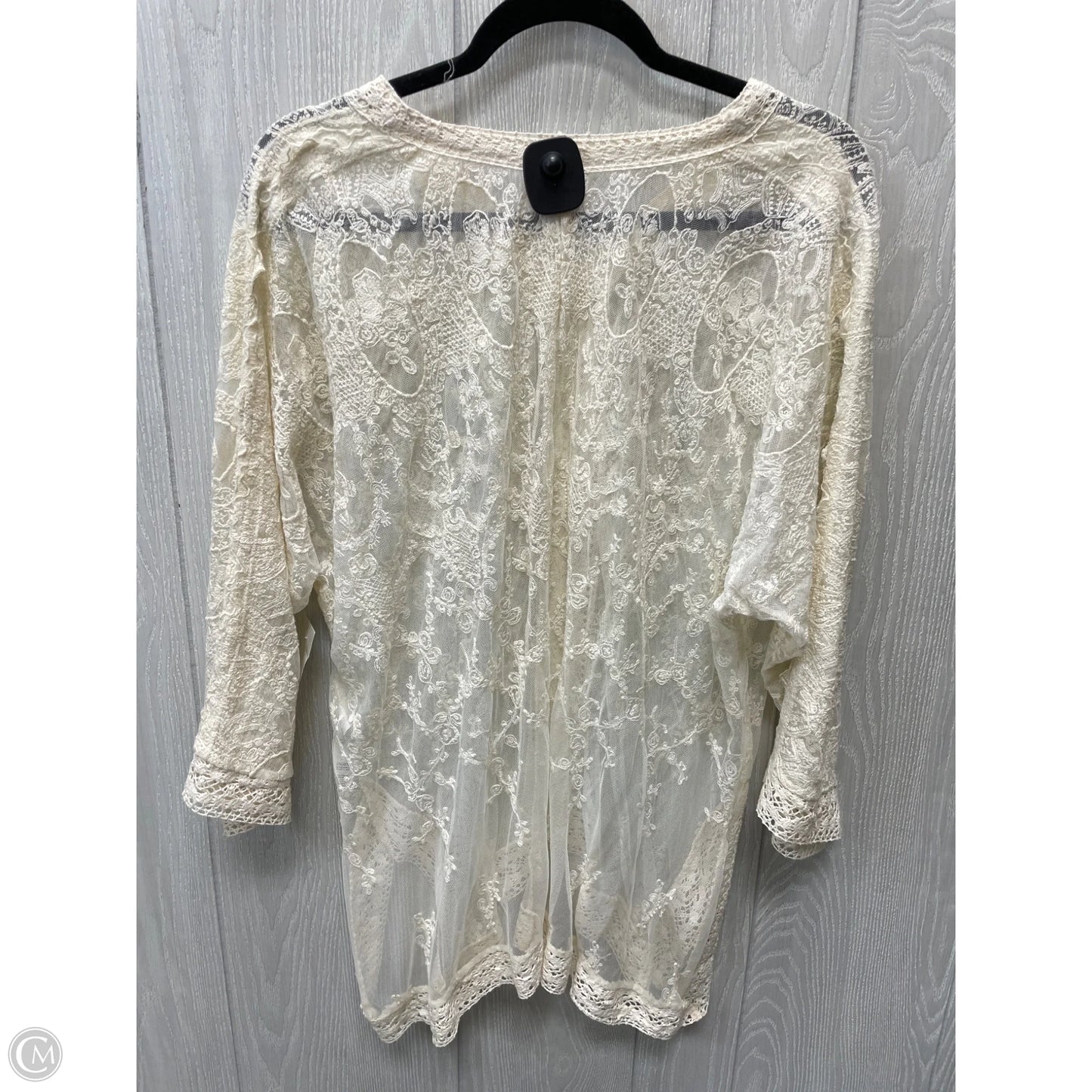 Top Long Sleeve By Chicos In Cream, Size: Xl