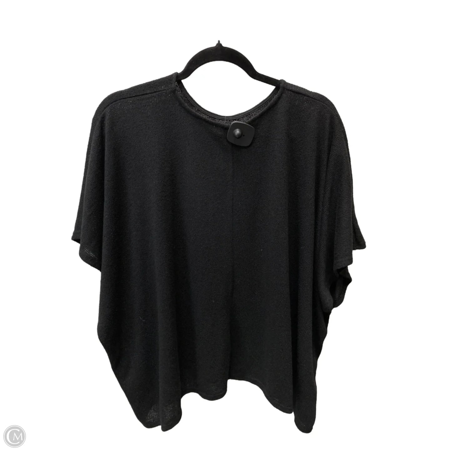 Sweater Short Sleeve By Zara In Black, Size: S