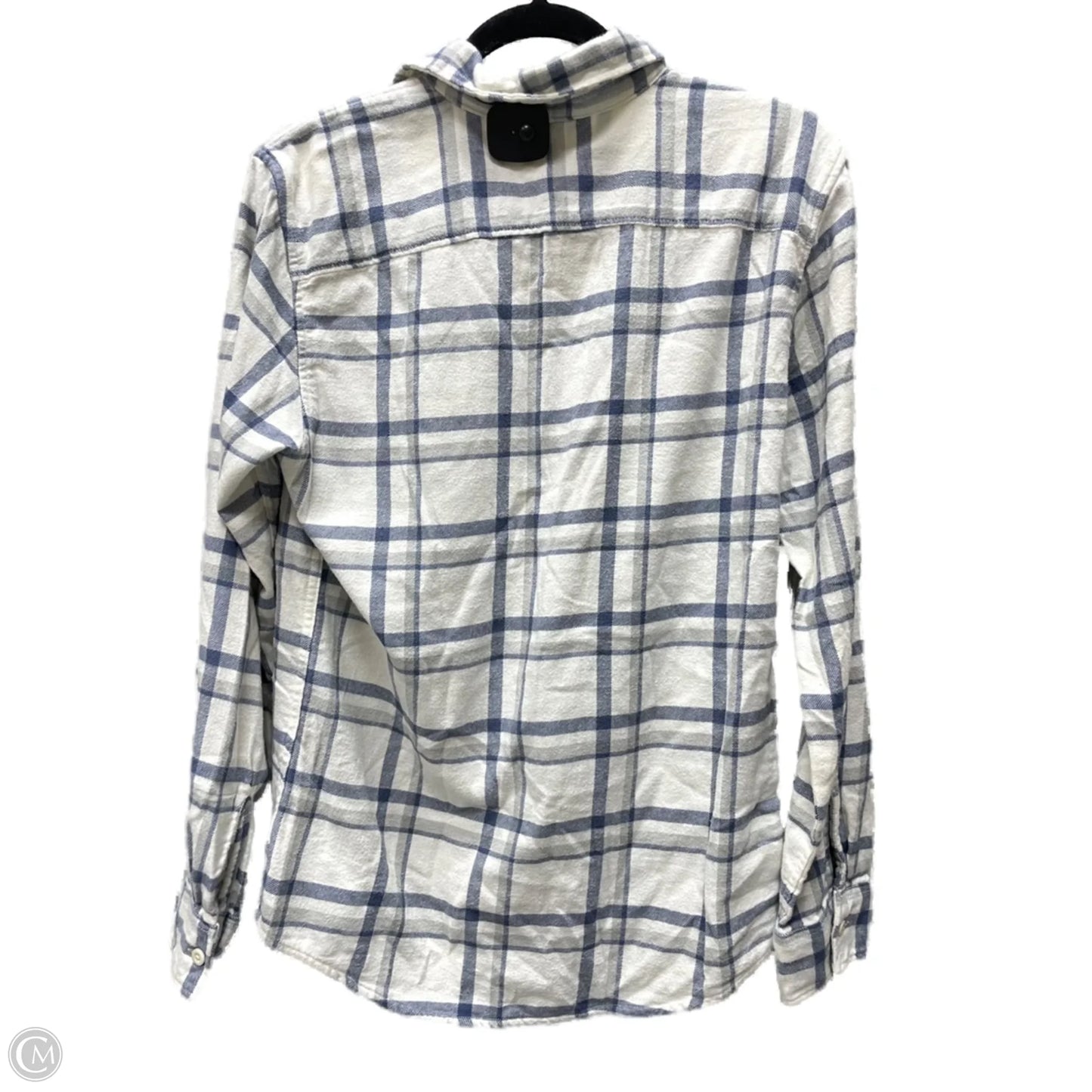 Top Long Sleeve By American Eagle In Plaid Pattern, Size: Xs