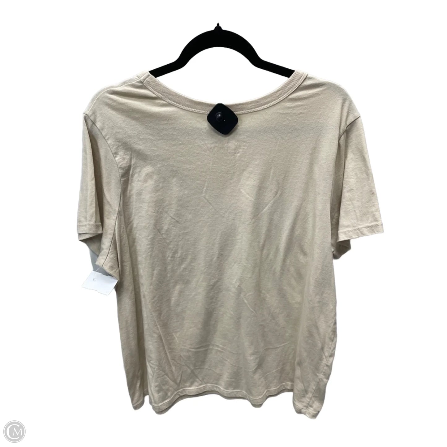Top Short Sleeve By Zoe And Liv In Tan, Size: 2x