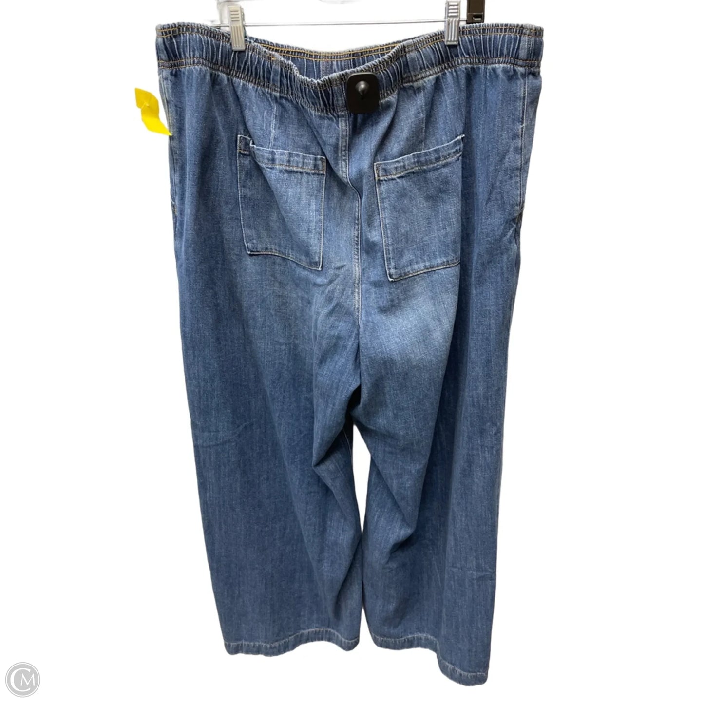 Jeans Wide Leg By Gap In Blue Denim, Size: 20