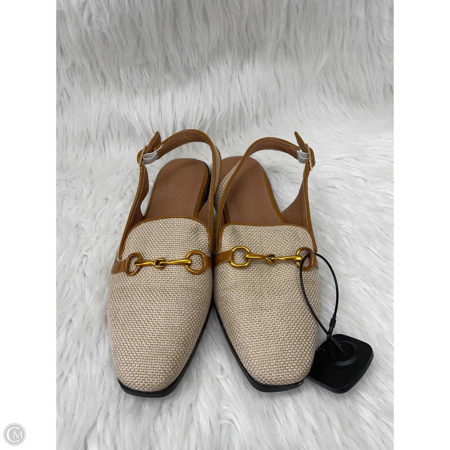 Shoes Flats By Clothes Mentor In Tan, Size: 8.5