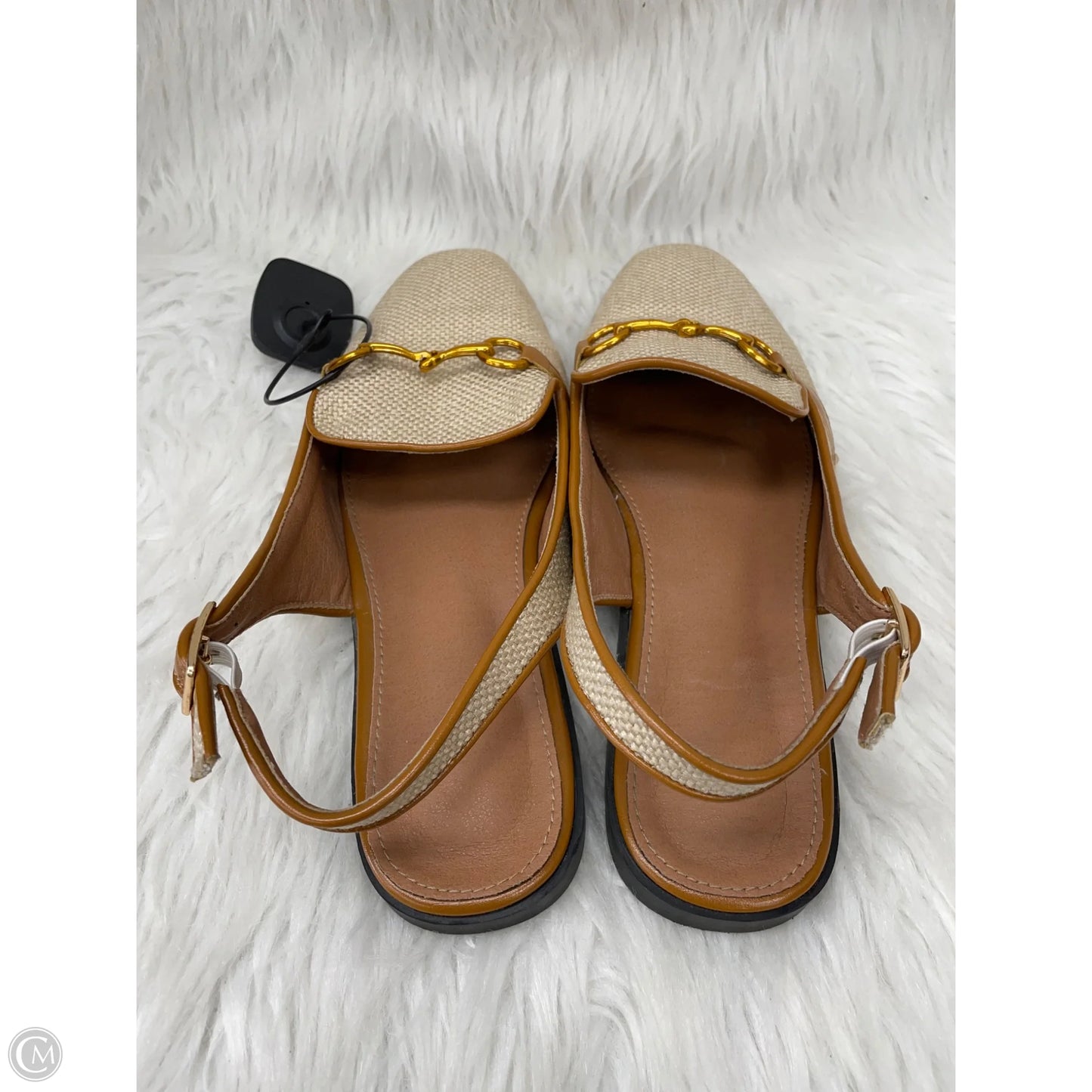 Shoes Flats By Clothes Mentor In Tan, Size: 8.5