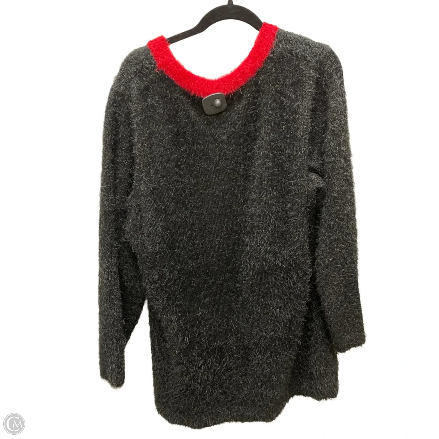 Sweater By French Laundry In Black & Red, Size: 3x