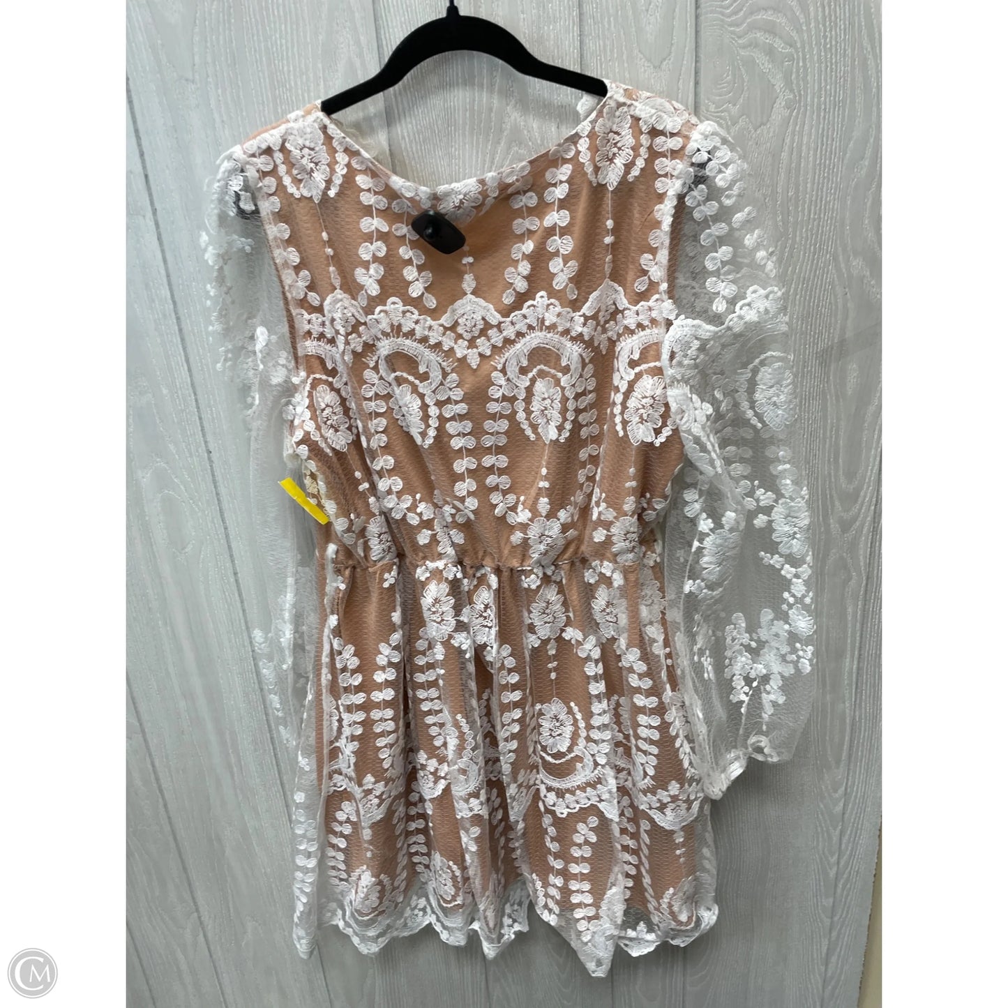 Dress Party Short By Boohoo Boutique In Brown & White, Size: 1x