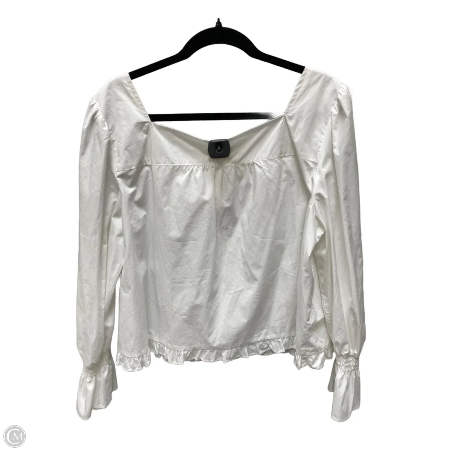 Top Long Sleeve By Maeve In White, Size: Xl