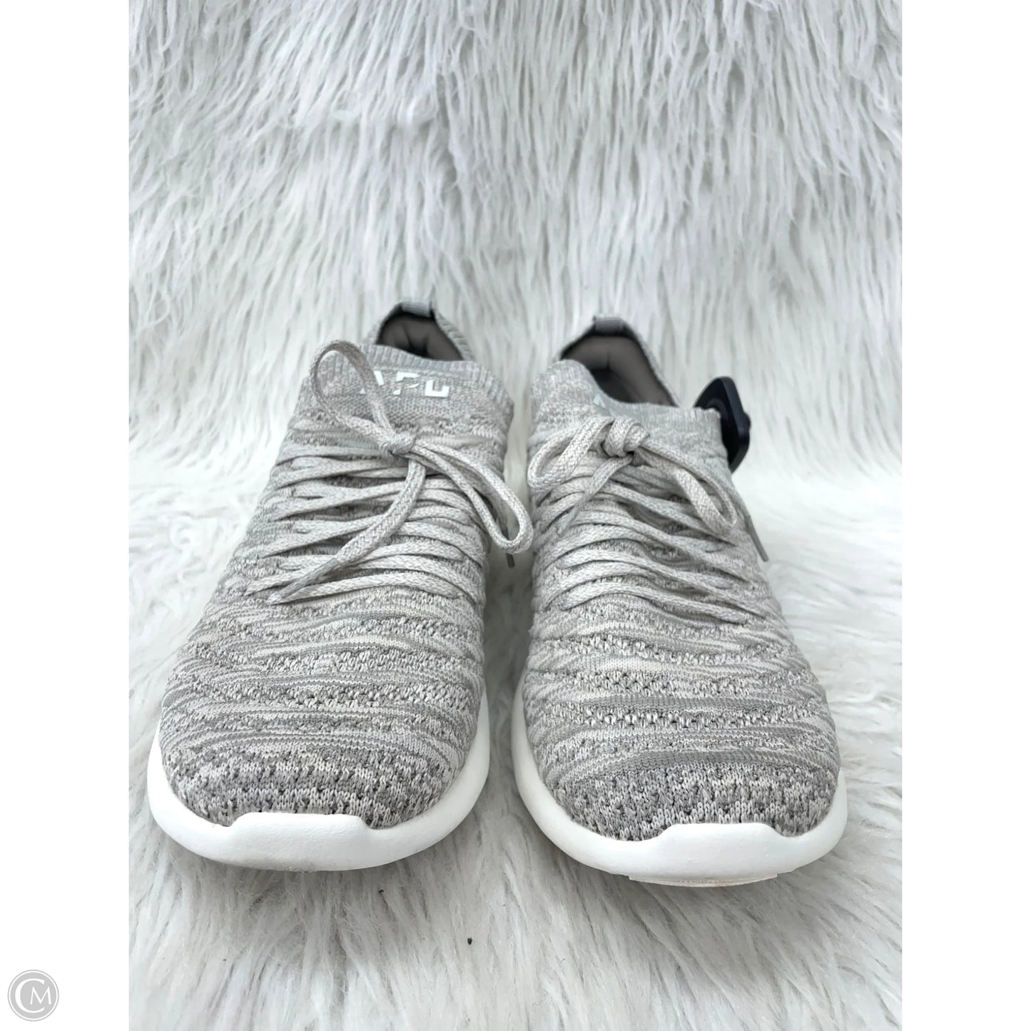 Shoes Designer By Apl In Grey & Tan, Size: 10
