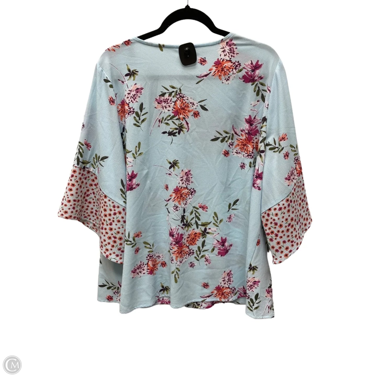 Top Short Sleeve By Ana In Floral Print, Size: Xl