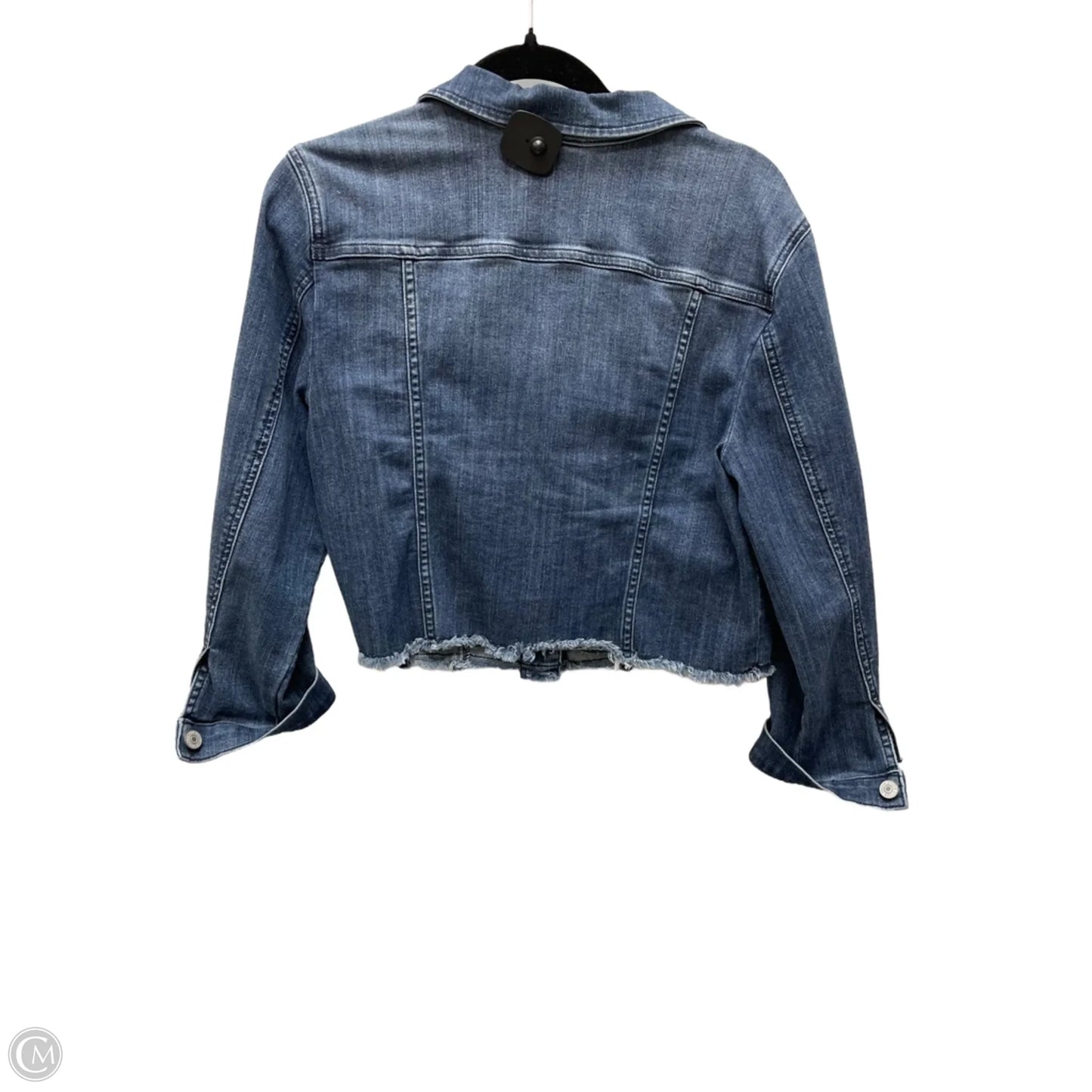 Jacket Denim By Chicos In Blue Denim, Size: M