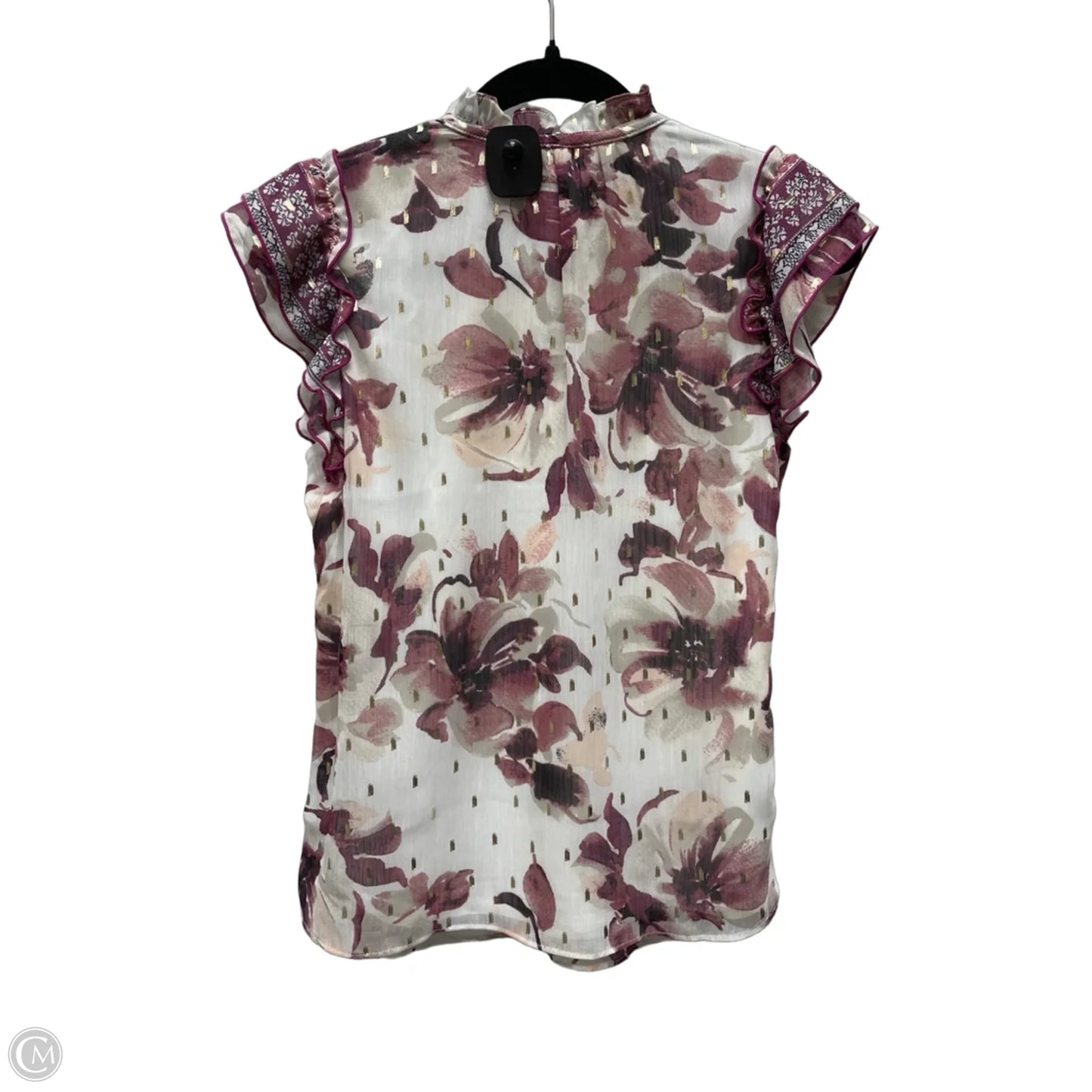 Top Short Sleeve By Tamara H In Floral Print, Size: Xs