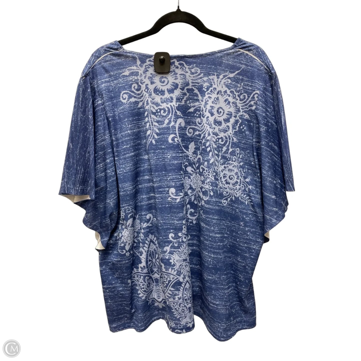 Top Short Sleeve By Catherines In Geometric Pattern, Size: 1x