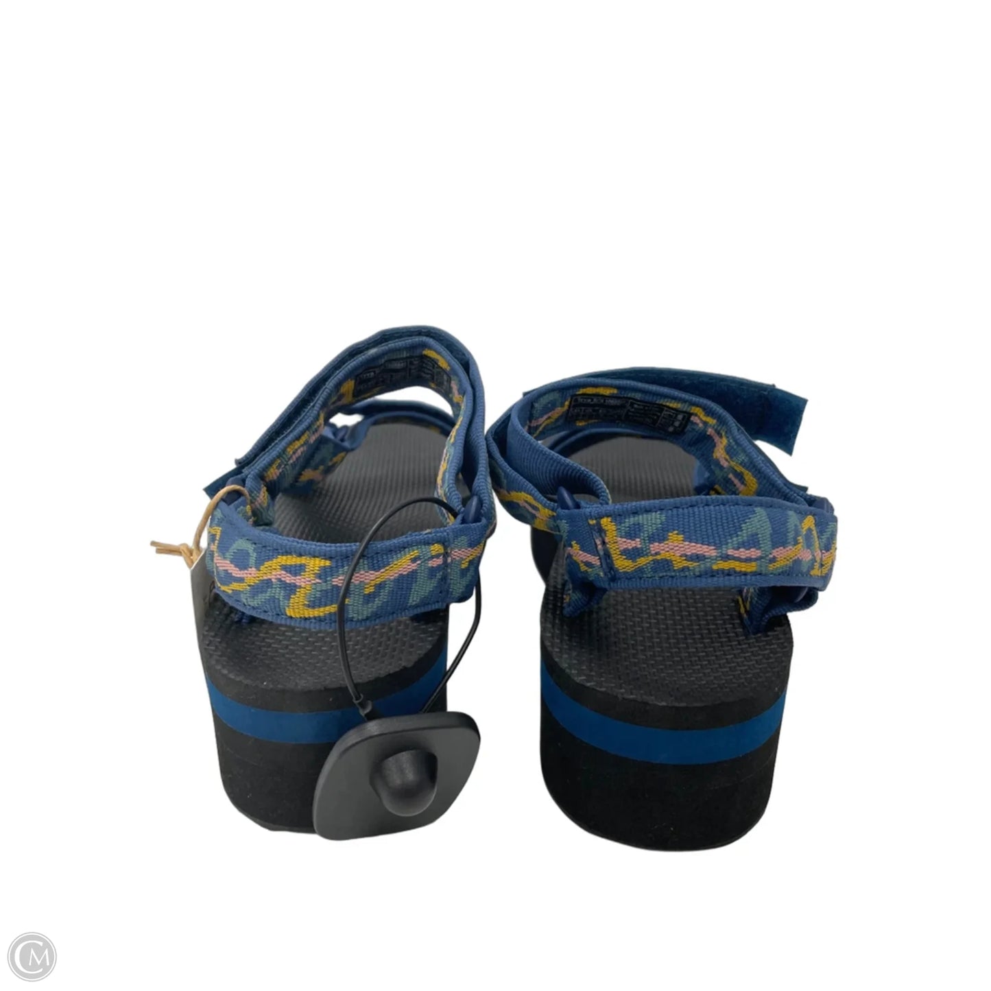 Sandals Heels Platform By Teva In Geometric Pattern, Size: 7