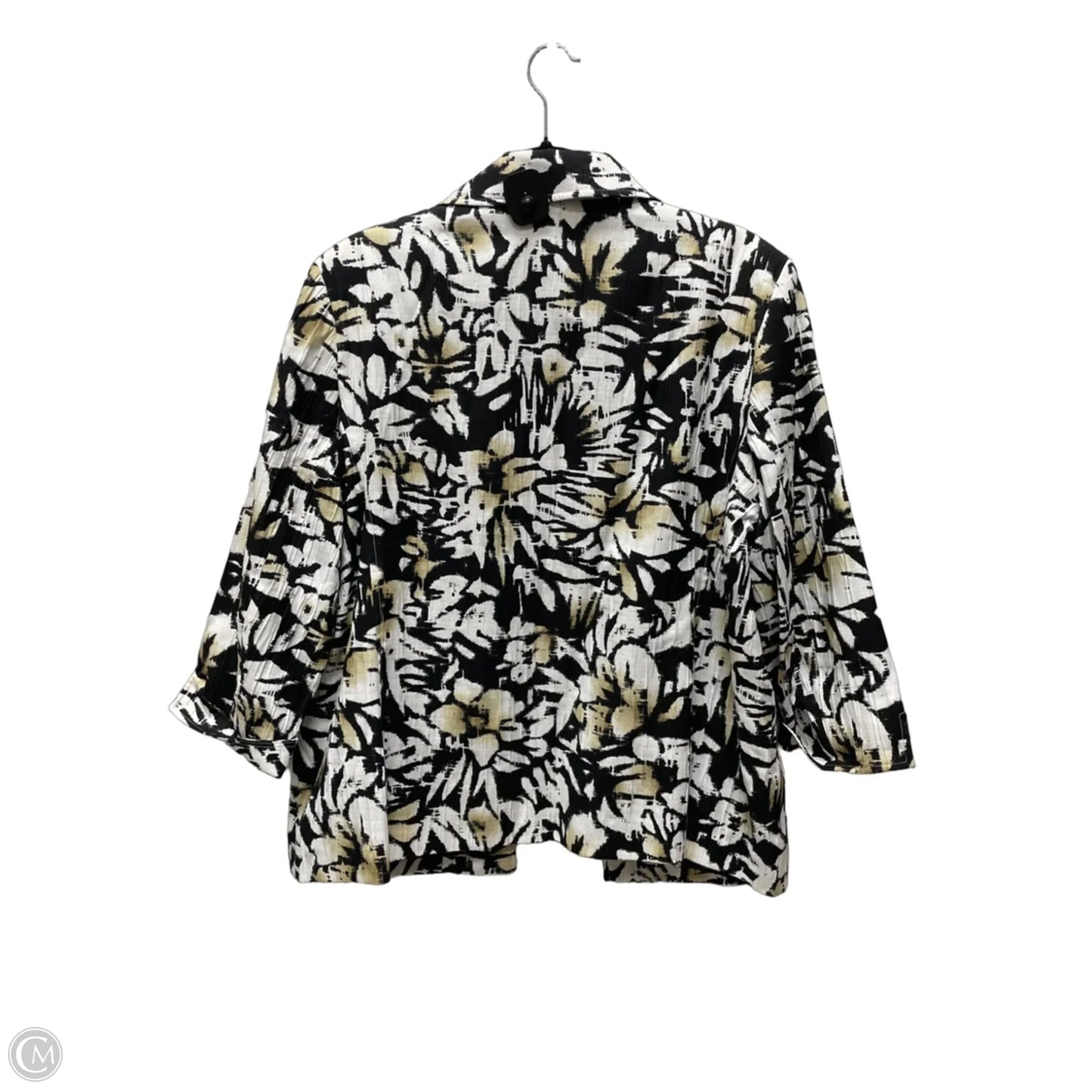 Cardigan By Alfred Dunner In Floral Print, Size: 1x