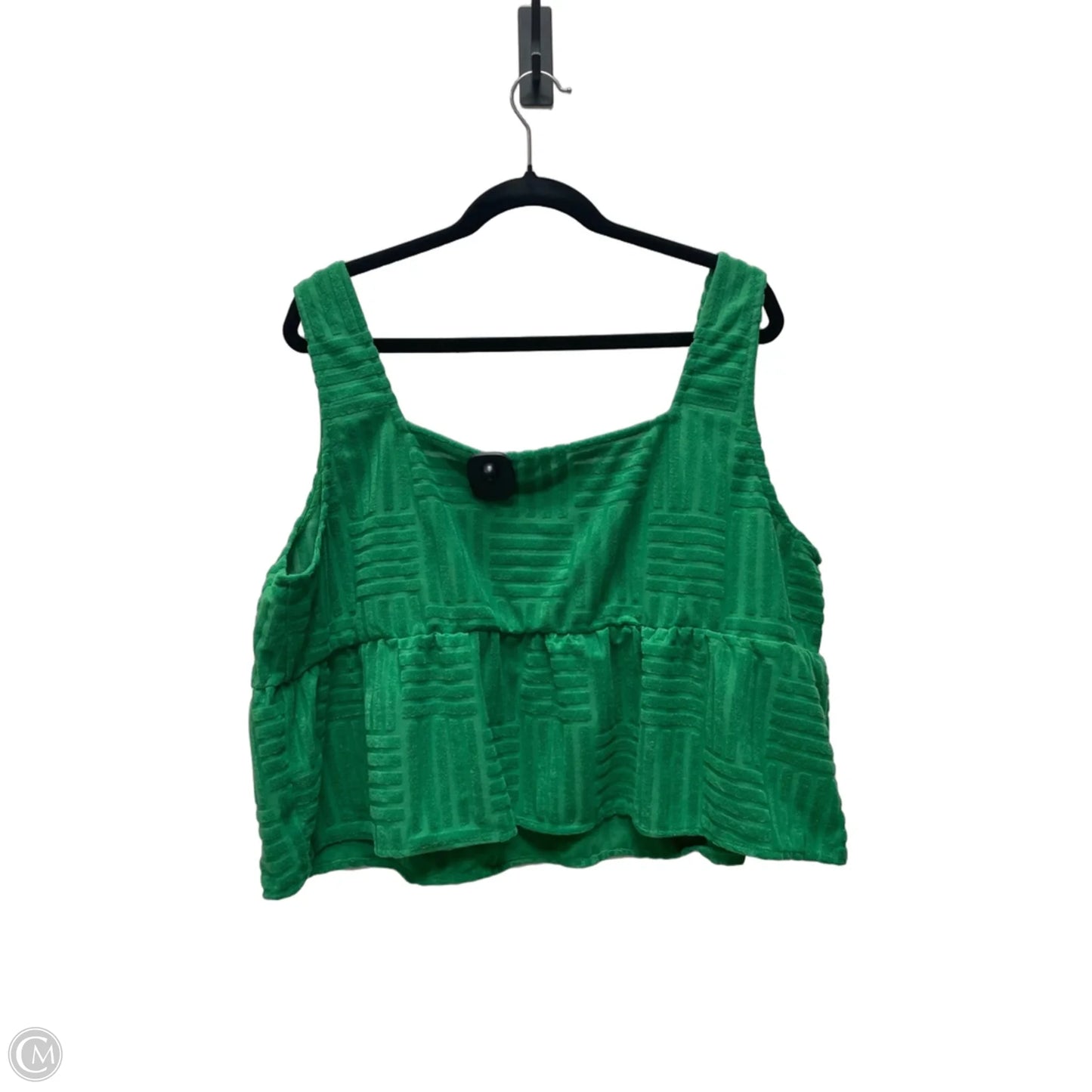 Top Sleeveless By Baevely In Geometric Pattern, Size: 3x