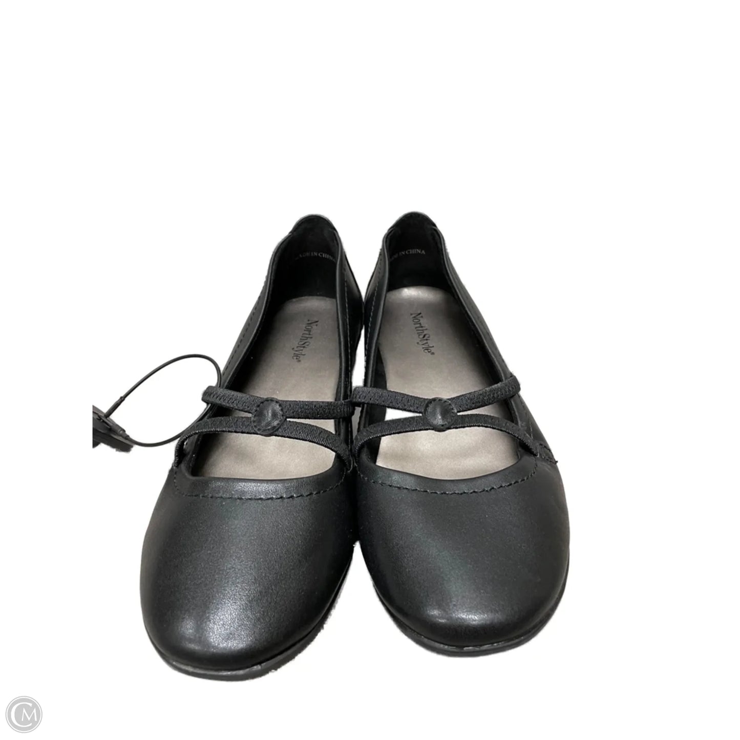 Shoes Flats By Clothes Mentor In Black, Size: 8.5