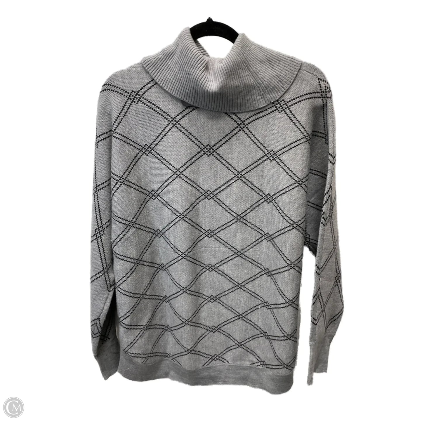 Sweater By Liz Claiborne In Grey, Size: M