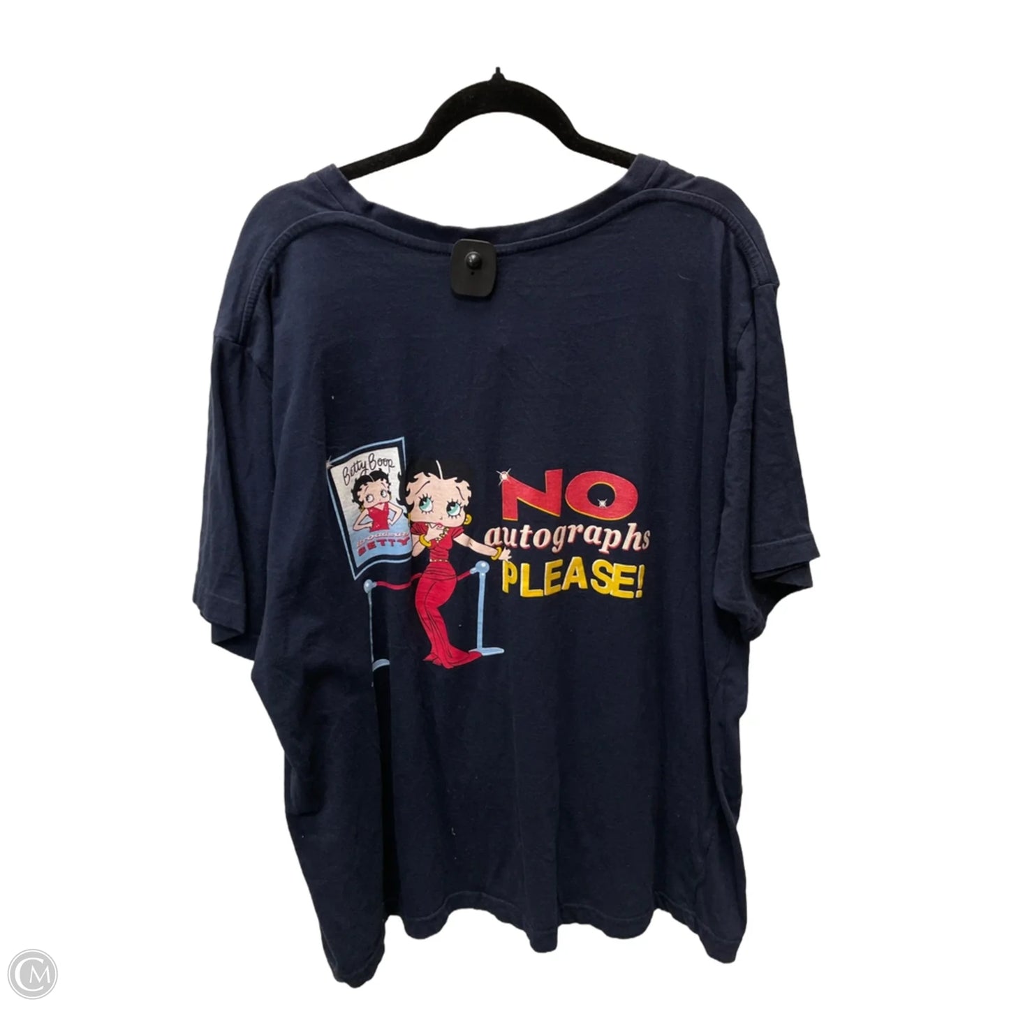 Top Short Sleeve Basic By Clothes Mentor In Navy, Size: 2x