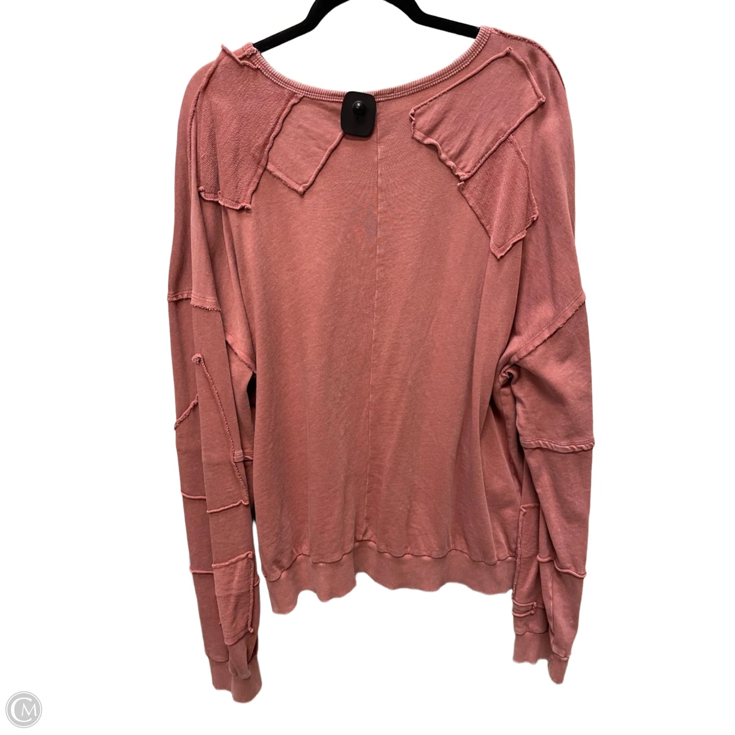Top Long Sleeve By Easel In Pink, Size: L