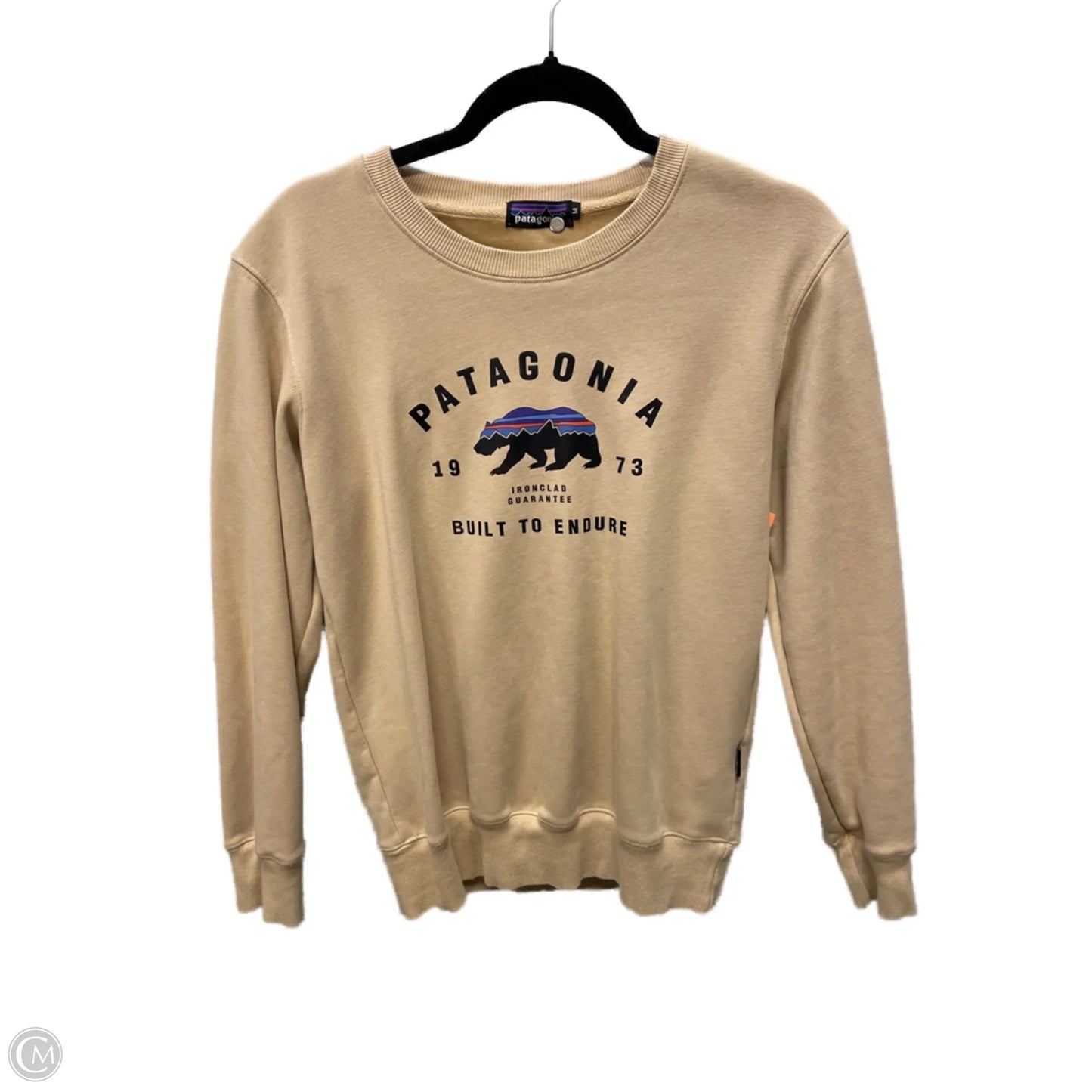Sweatshirt Crewneck By Patagonia In Tan, Size: M