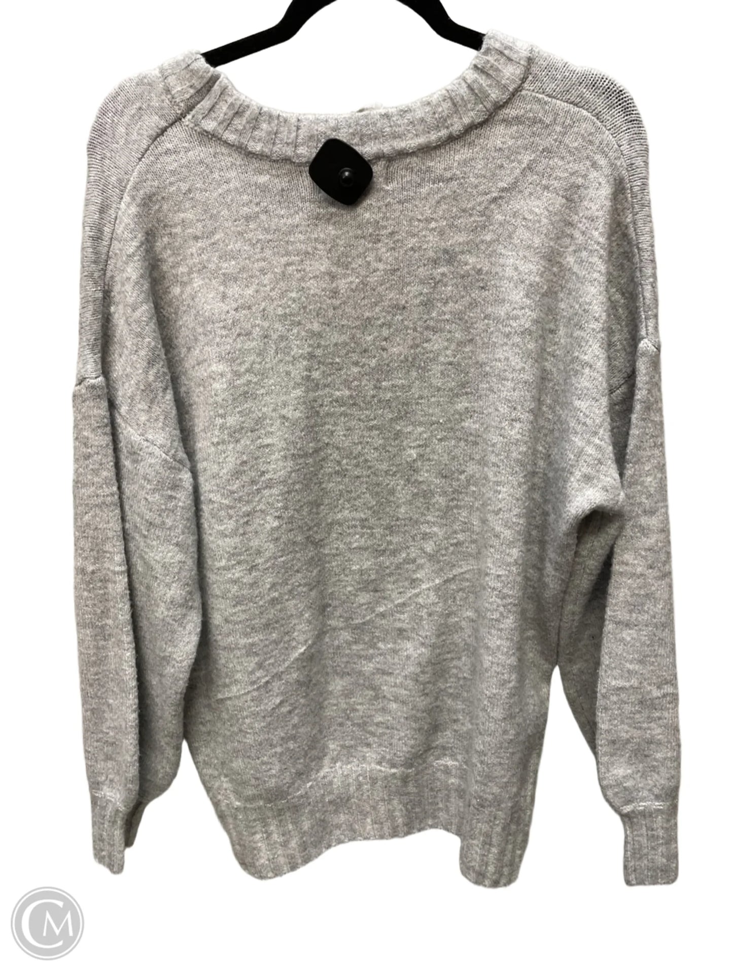 Sweater By Miracle In Grey, Size: L