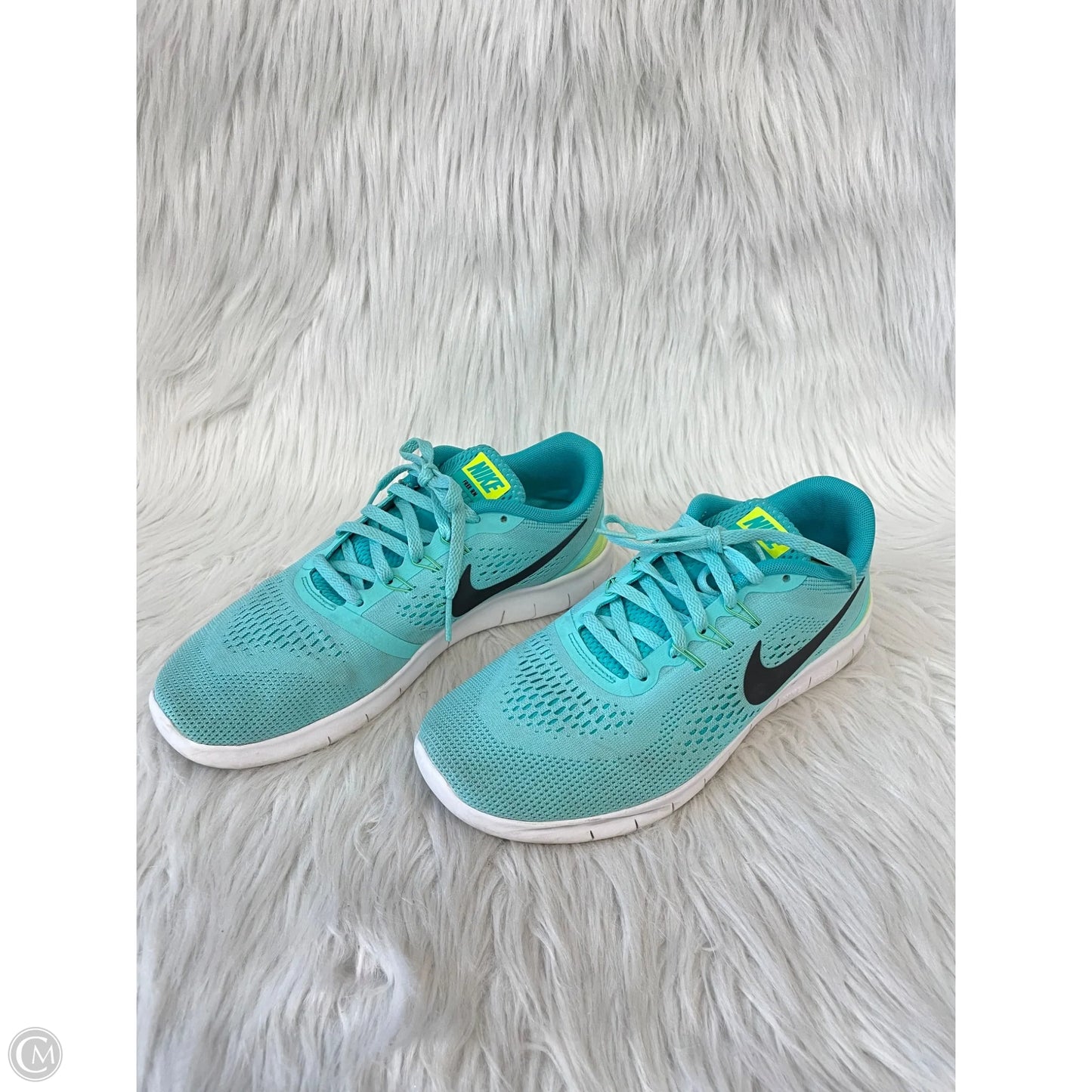 Shoes Athletic By Nike In Blue & Green, Size: 8