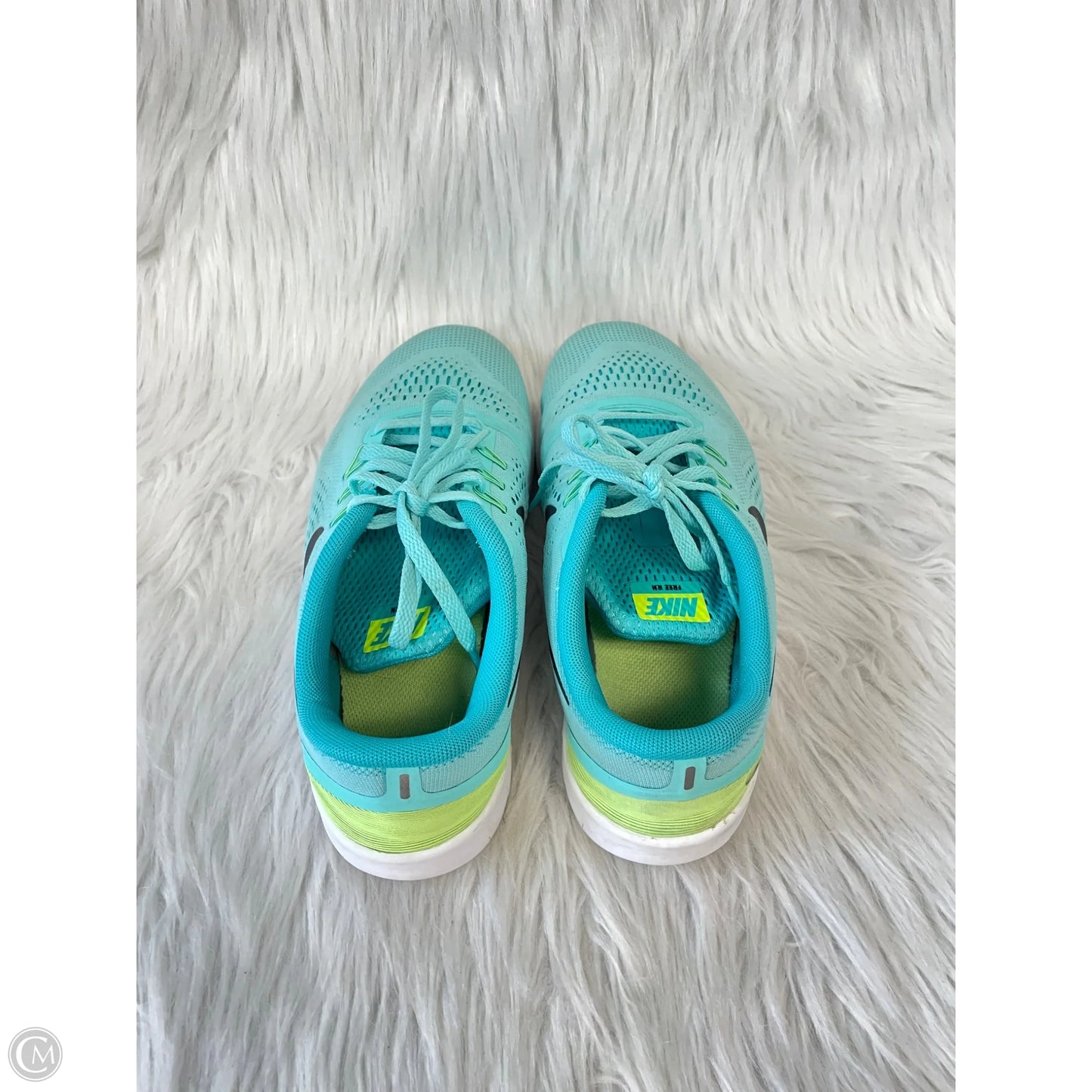 Shoes Athletic By Nike In Blue & Green, Size: 8