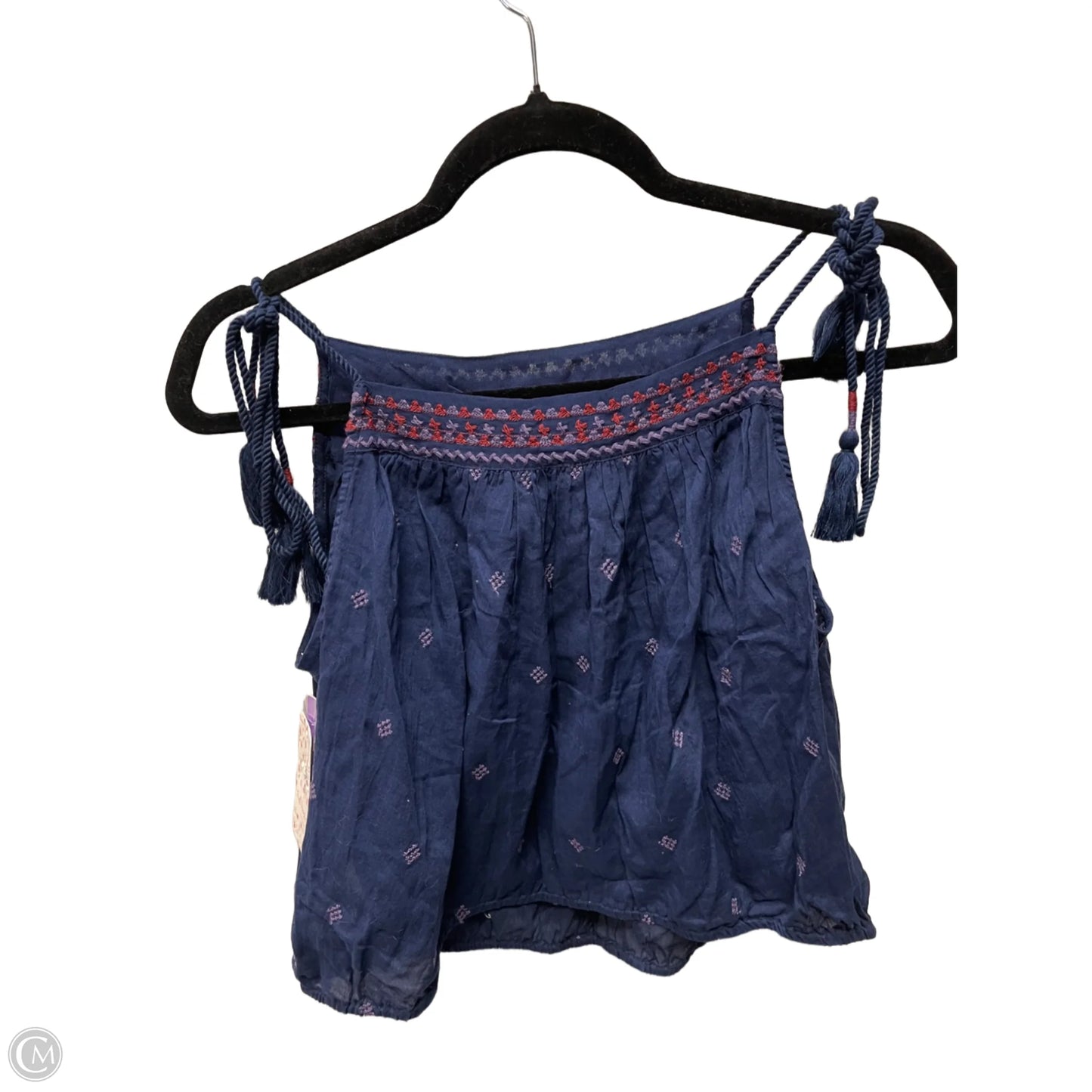 Top Sleeveless By Free People In Navy, Size: M
