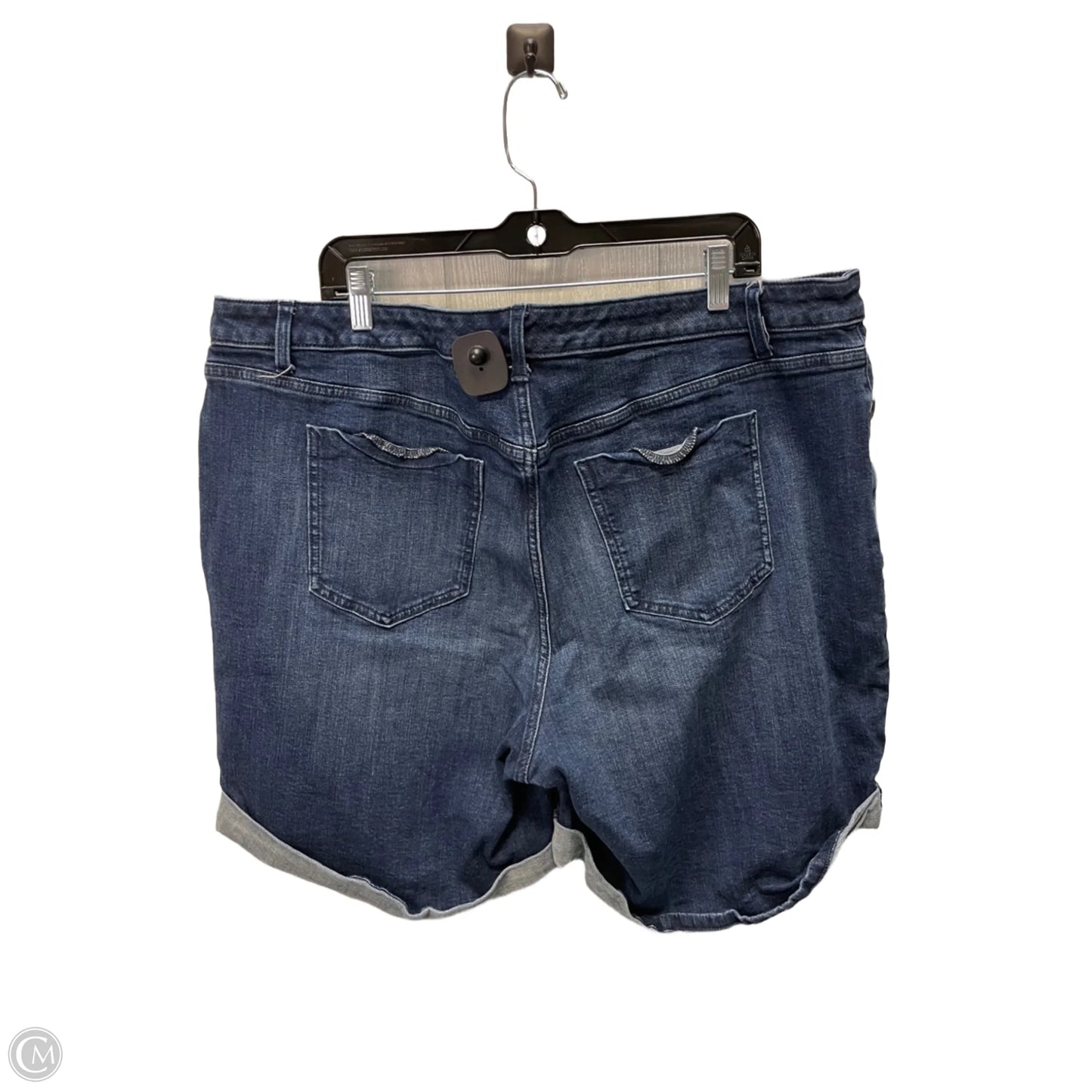 Shorts By Simply Vera In Blue Denim, Size: 22