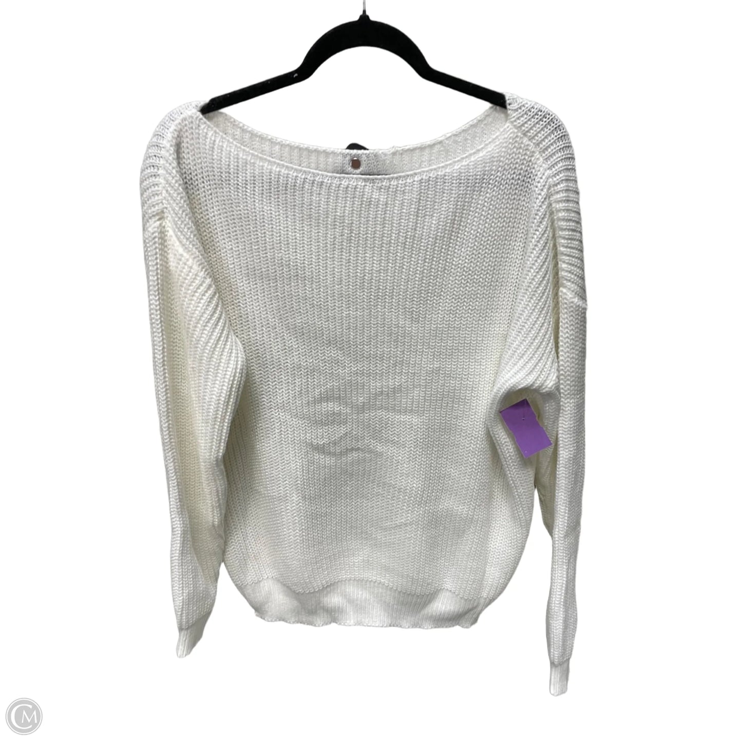 Sweater By Clothes Mentor In White, Size: M