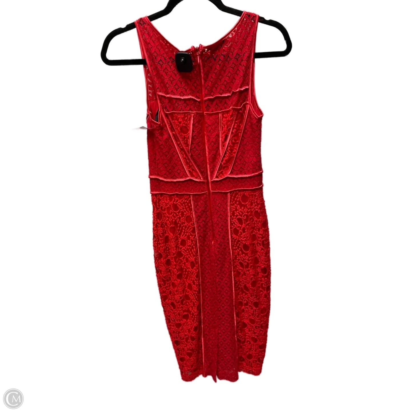 Dress Casual Midi By Bebe In Red, Size: S