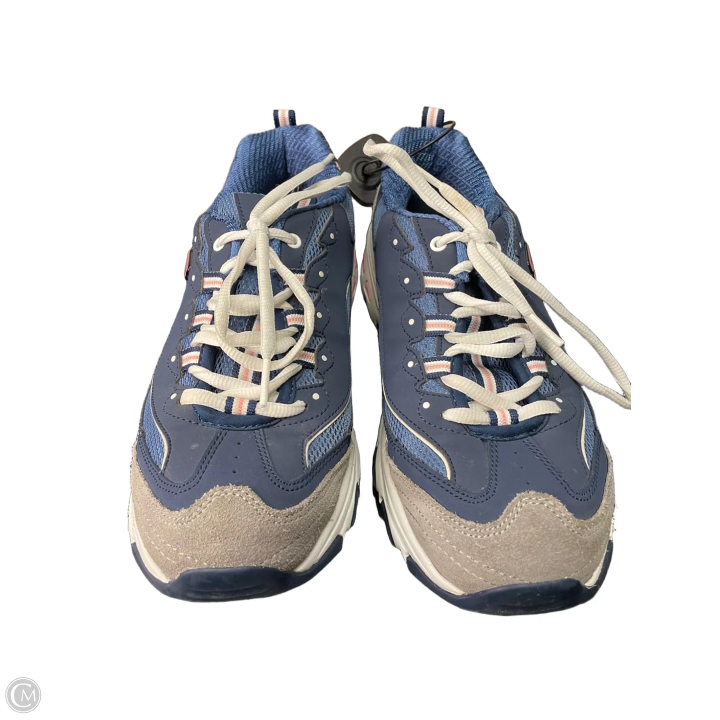 Shoes Athletic By Skechers In Blue & Pink, Size: 8