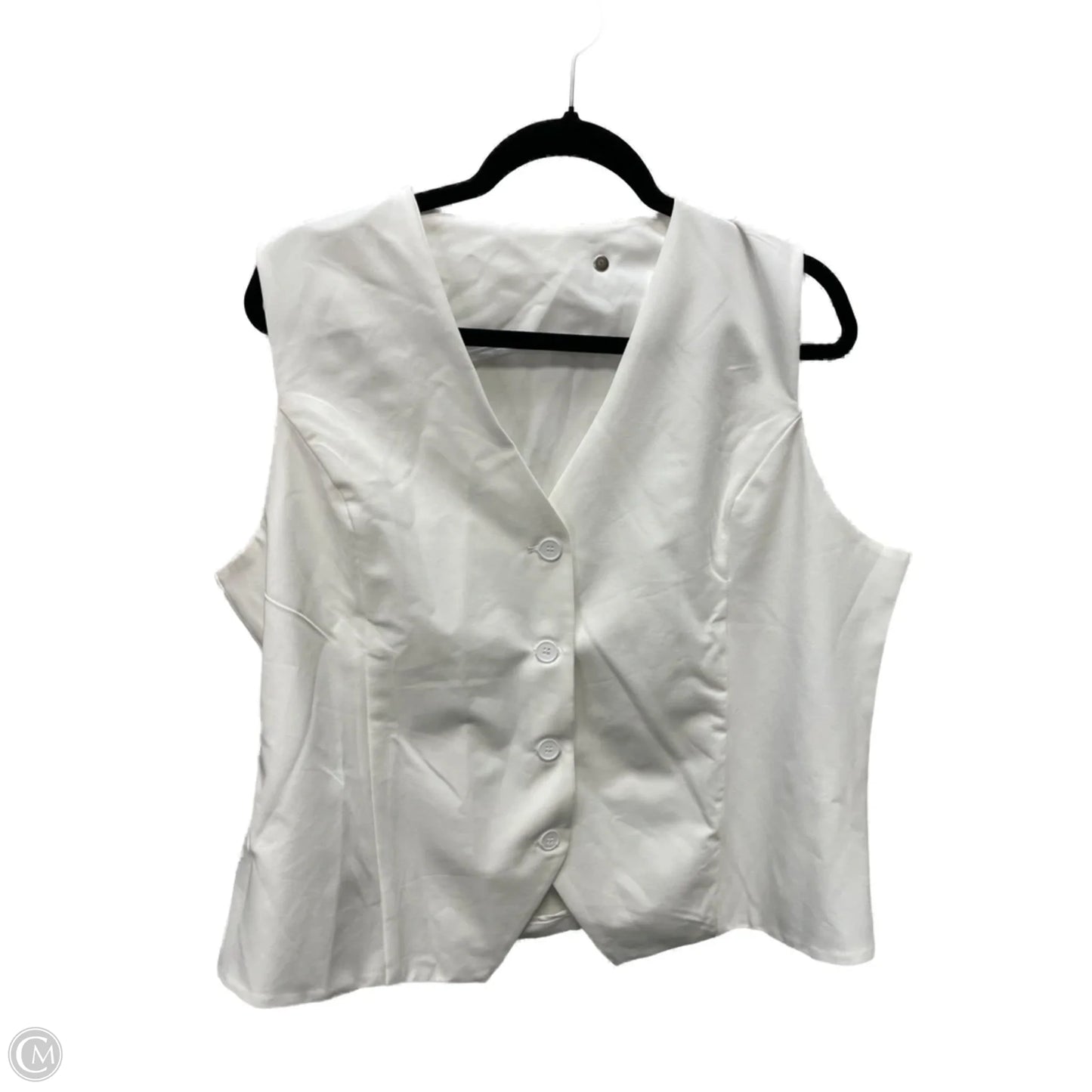 Blazer By Clothes Mentor In Cream, Size: 2x