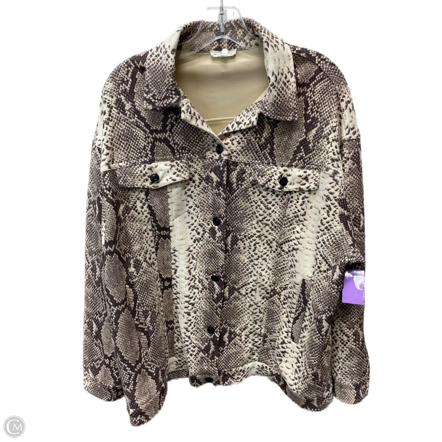 Jacket Other By Main Strip In Brown & Tan, Size: S