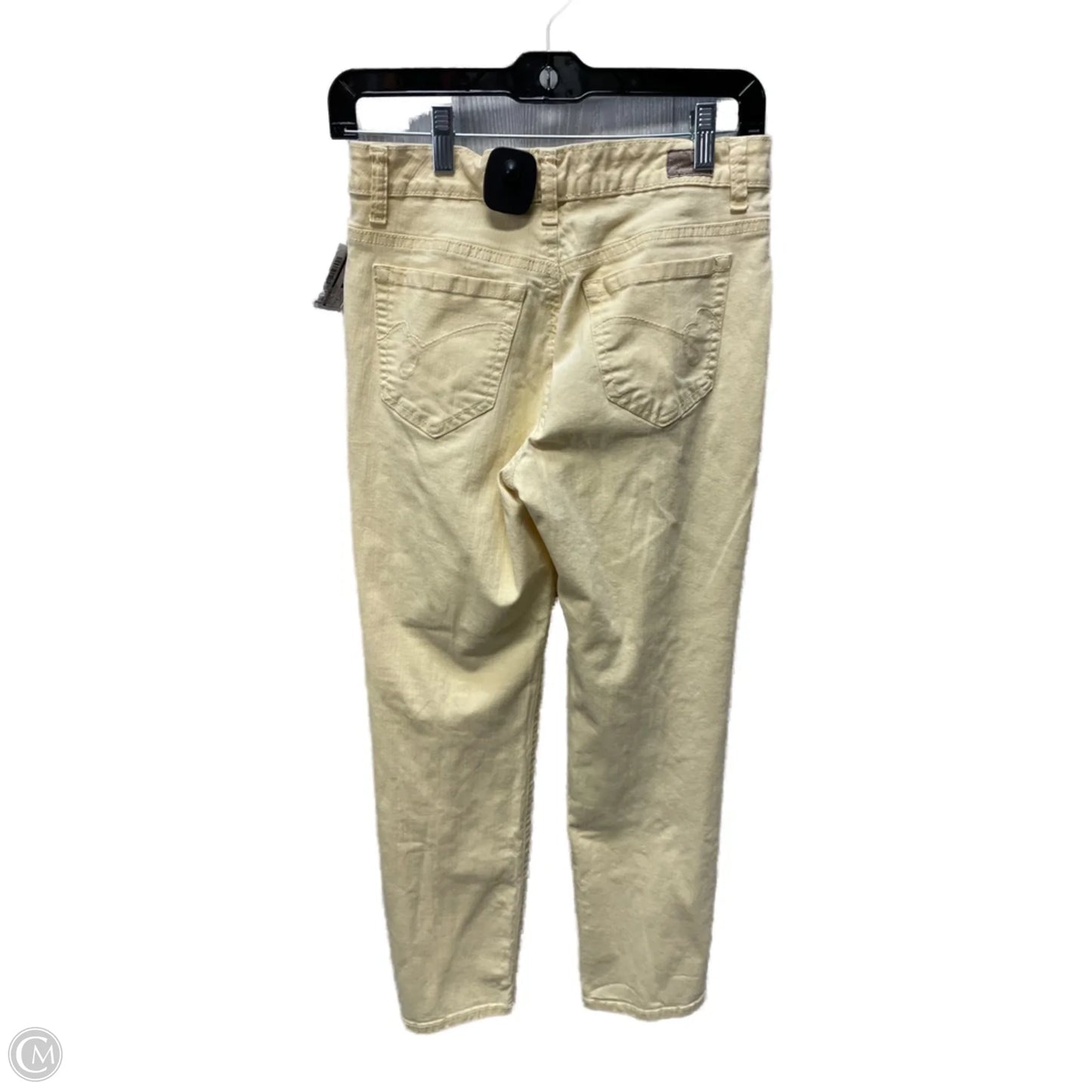 Jeans Skinny By Bandolino In Yellow Denim, Size: 6