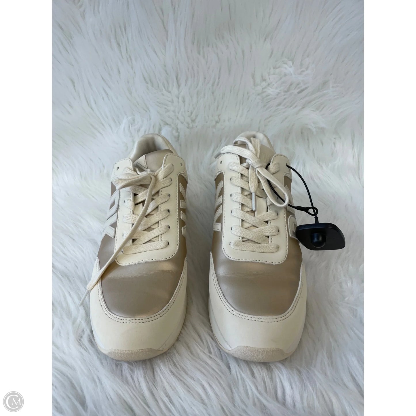 Shoes Sneakers By Dkny In Cream & Tan, Size: 7