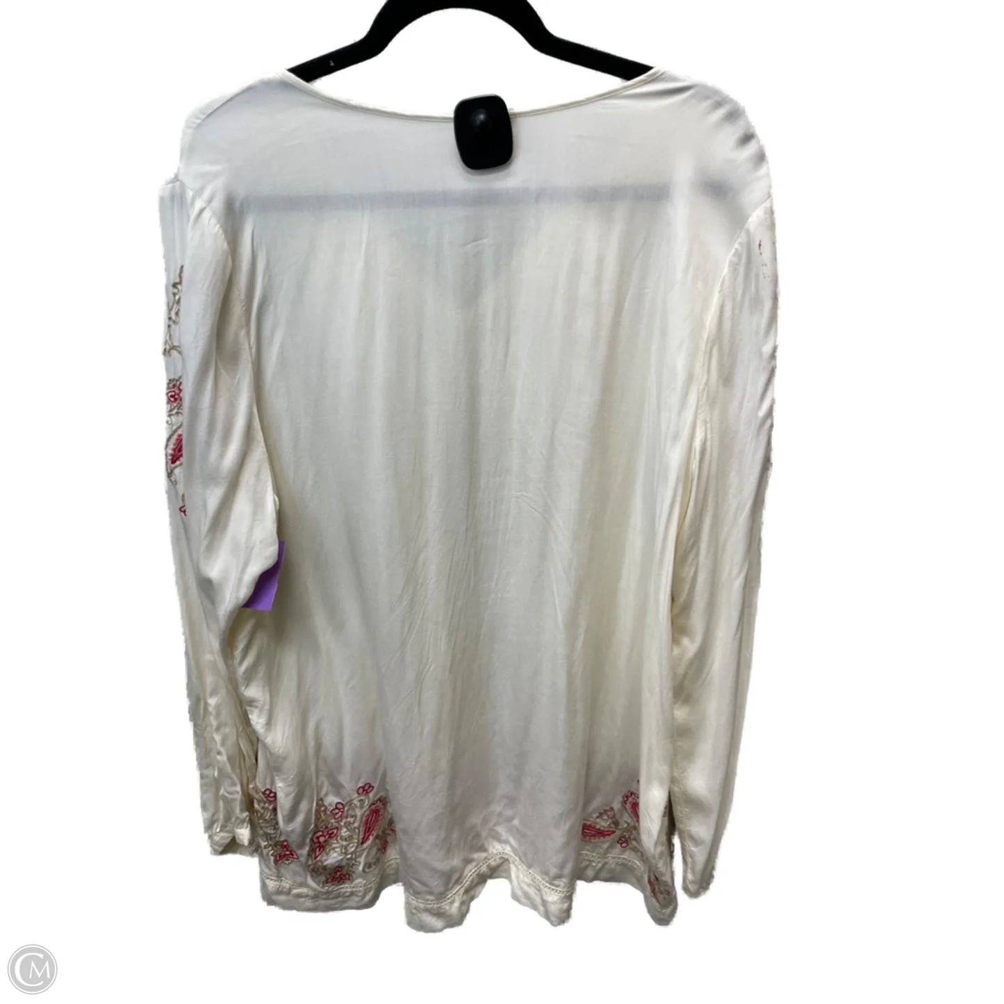 Top Long Sleeve By J. Jill In Cream, Size: Xl