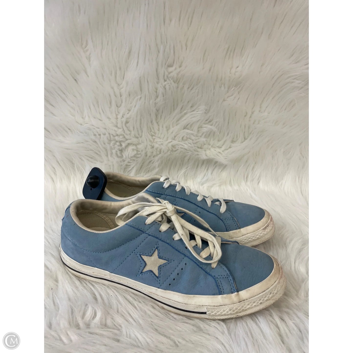 Shoes Sneakers By Converse In Blue & White, Size: 8