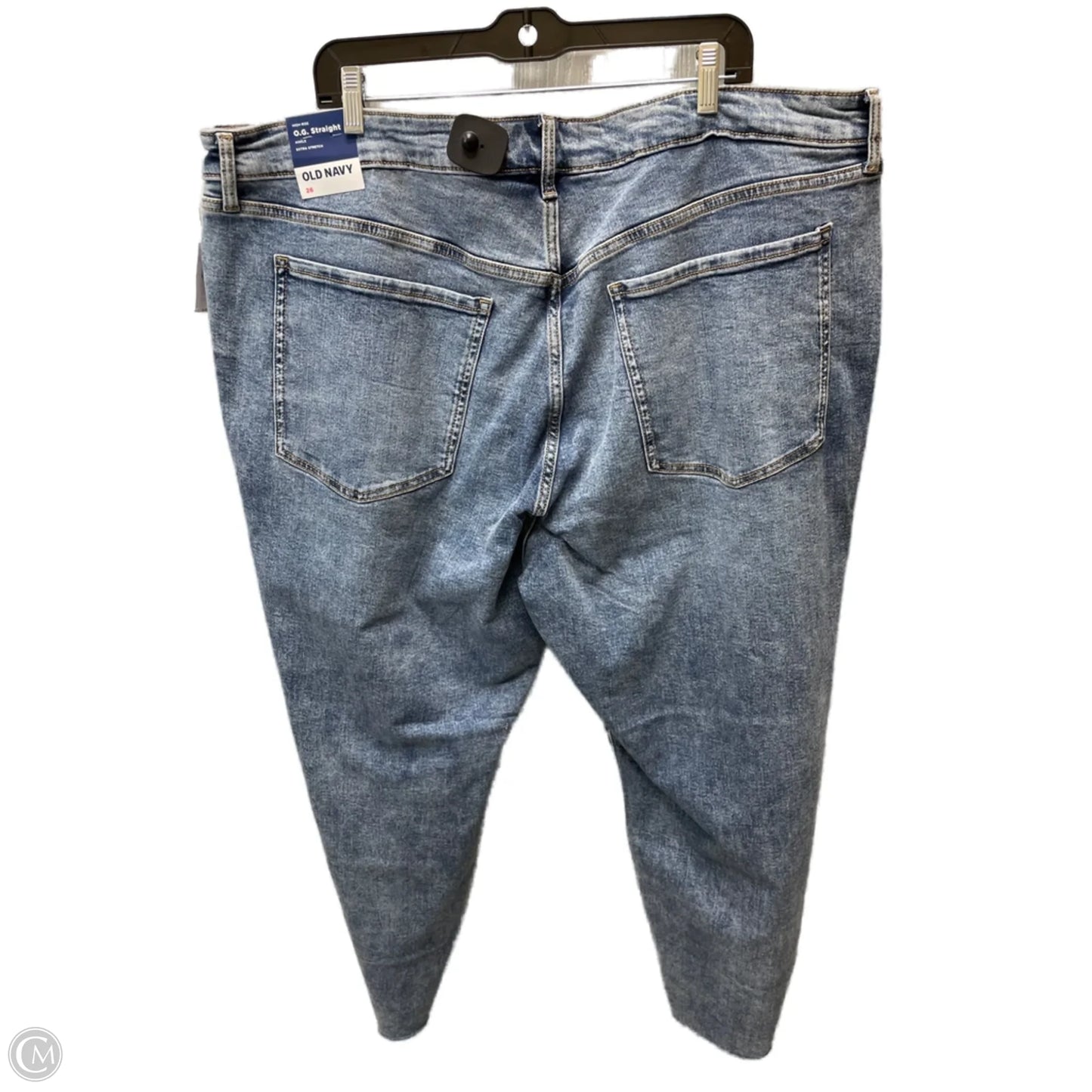 Jeans Straight By Old Navy In Blue Denim, Size: 26